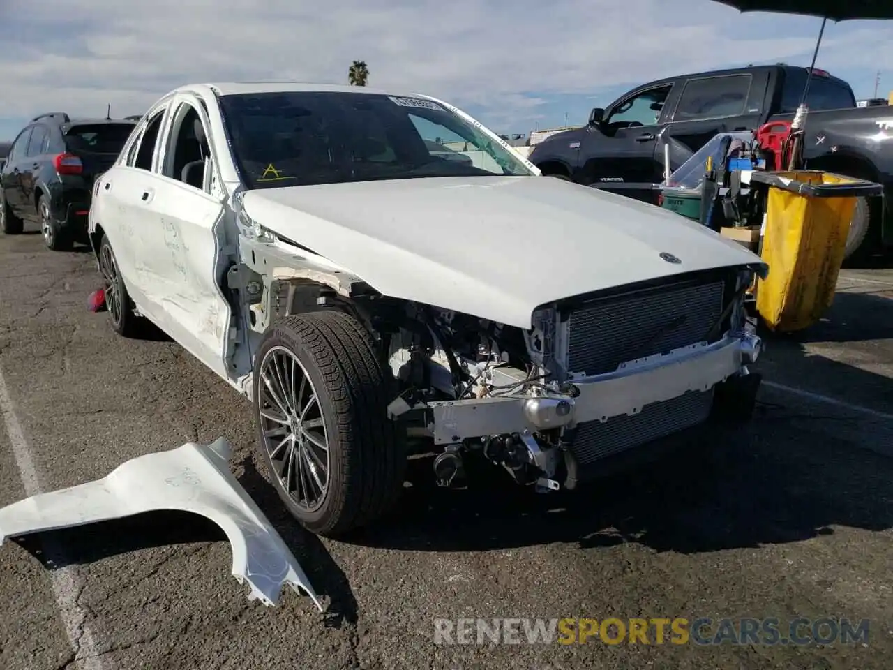 1 Photograph of a damaged car W1KWF8DB6MR645486 MERCEDES-BENZ C-CLASS 2021