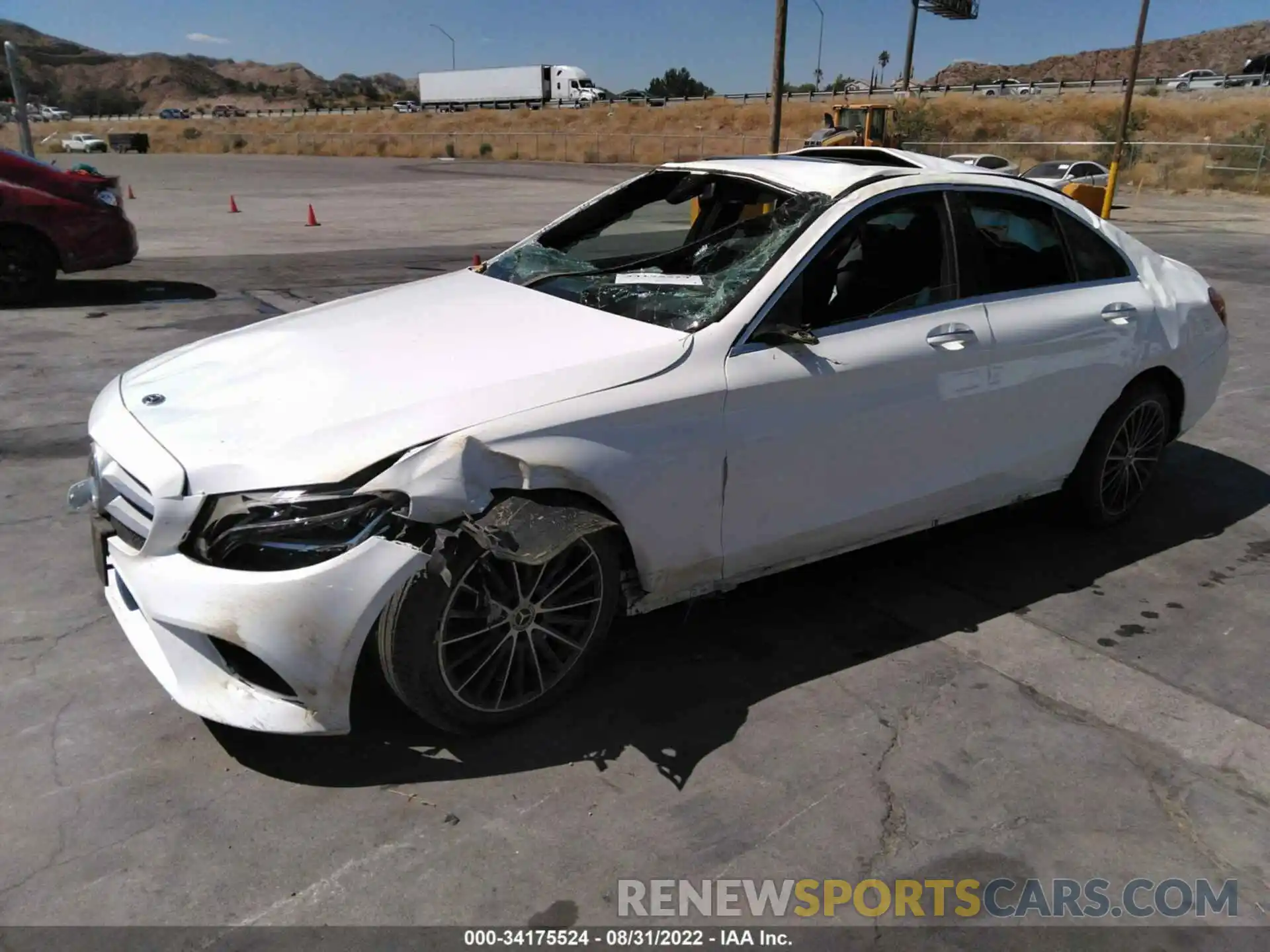 2 Photograph of a damaged car W1KWF8DB6MR645925 MERCEDES-BENZ C-CLASS 2021