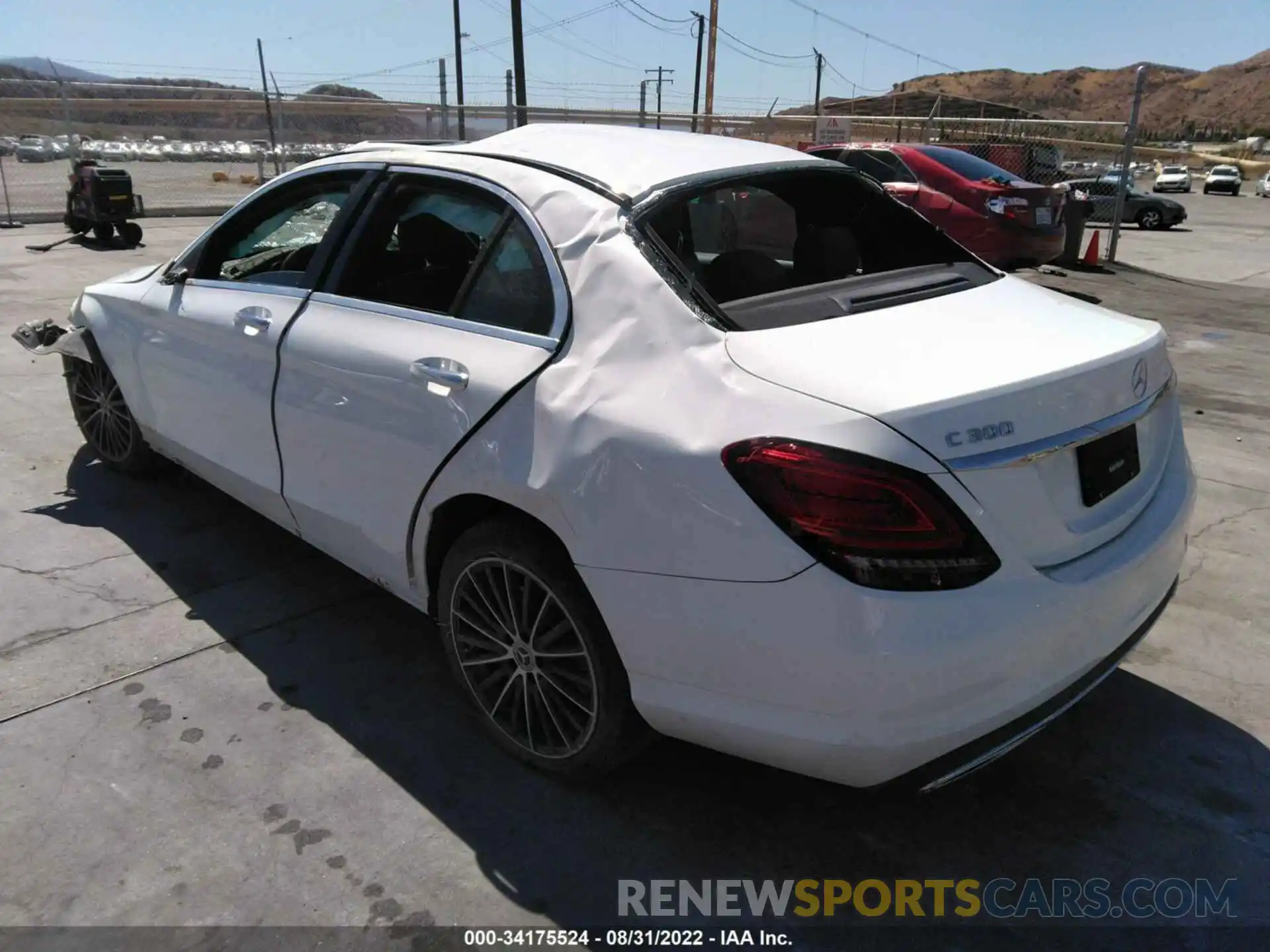 3 Photograph of a damaged car W1KWF8DB6MR645925 MERCEDES-BENZ C-CLASS 2021