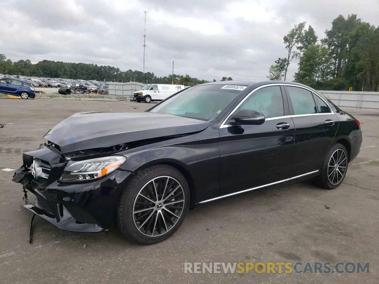 2 Photograph of a damaged car W1KWF8DB6MR650381 MERCEDES-BENZ C-CLASS 2021