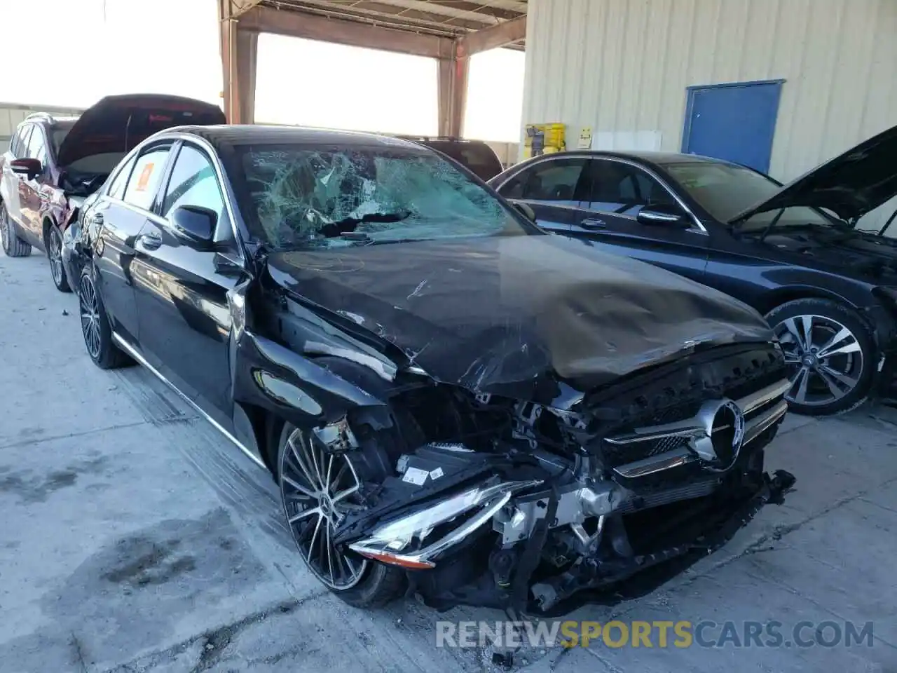 1 Photograph of a damaged car W1KWF8DB6MR650641 MERCEDES-BENZ C-CLASS 2021