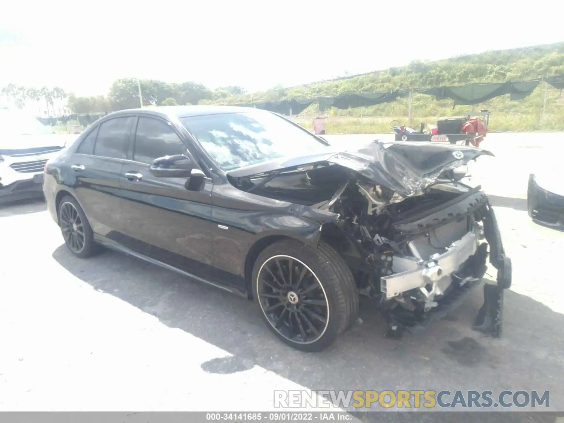 1 Photograph of a damaged car W1KWF8DB6MR652406 MERCEDES-BENZ C-CLASS 2021