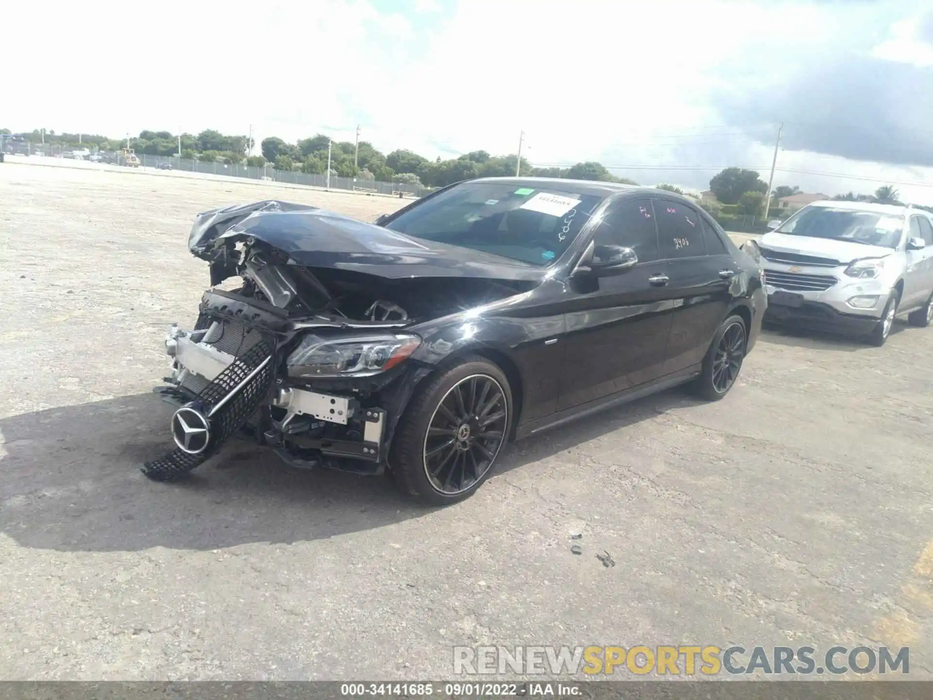 2 Photograph of a damaged car W1KWF8DB6MR652406 MERCEDES-BENZ C-CLASS 2021