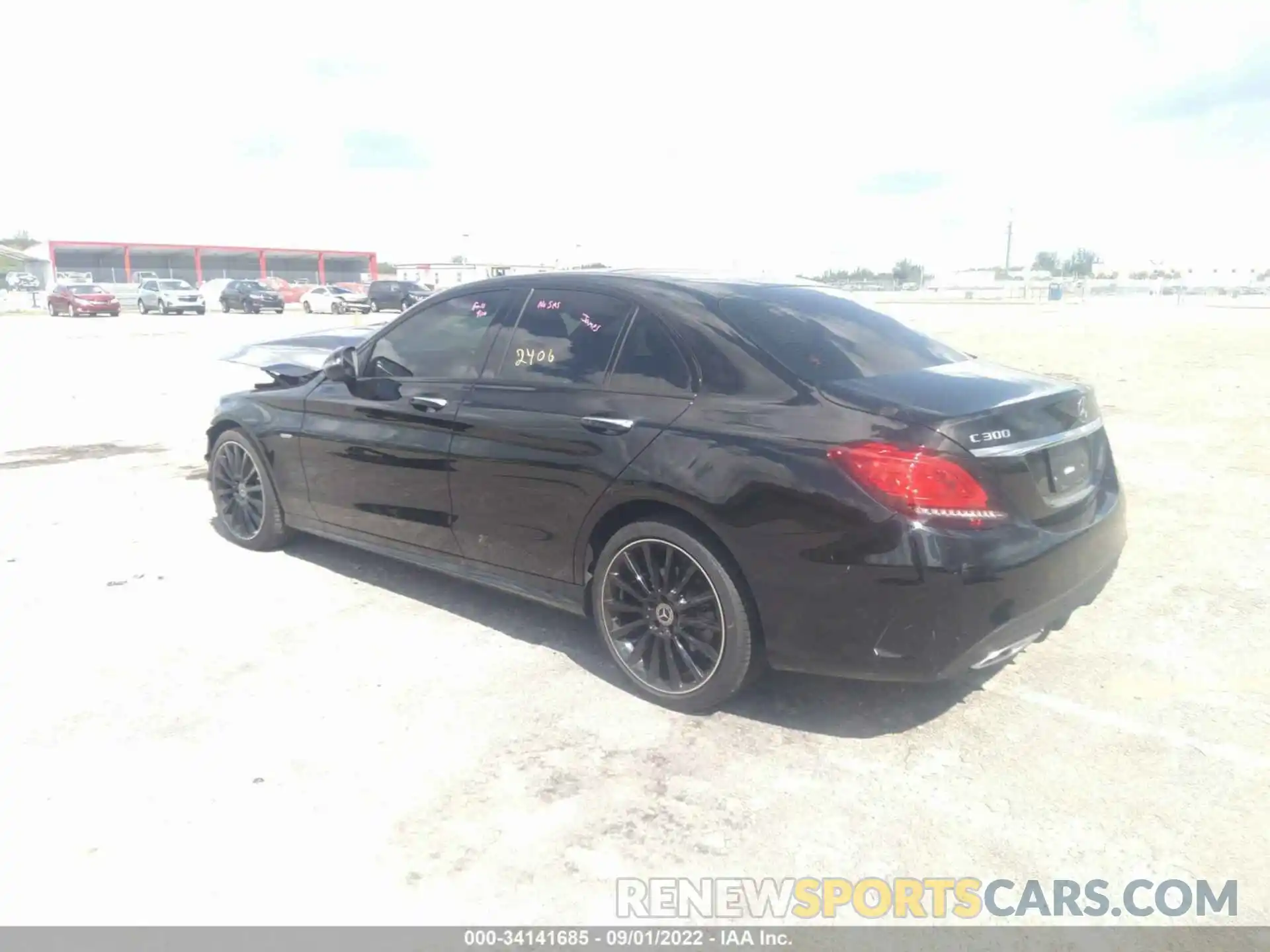 3 Photograph of a damaged car W1KWF8DB6MR652406 MERCEDES-BENZ C-CLASS 2021