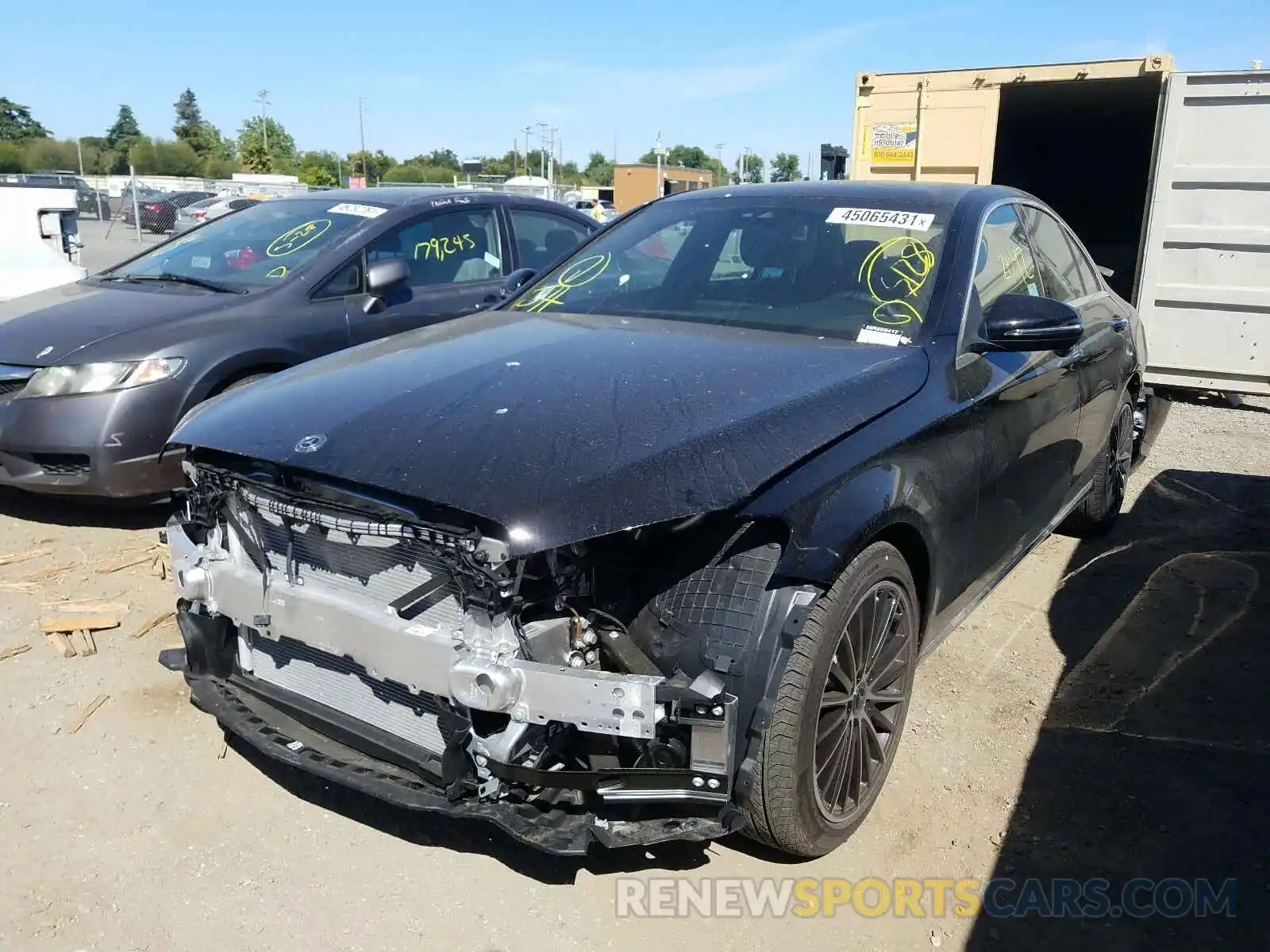 2 Photograph of a damaged car W1KWF8DB7MR605417 MERCEDES-BENZ C CLASS 2021