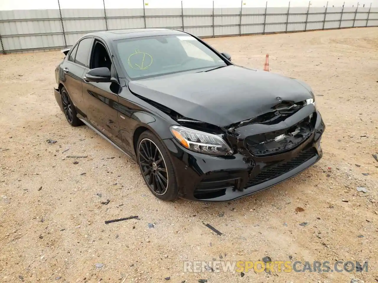 1 Photograph of a damaged car W1KWF8DB7MR612643 MERCEDES-BENZ C-CLASS 2021