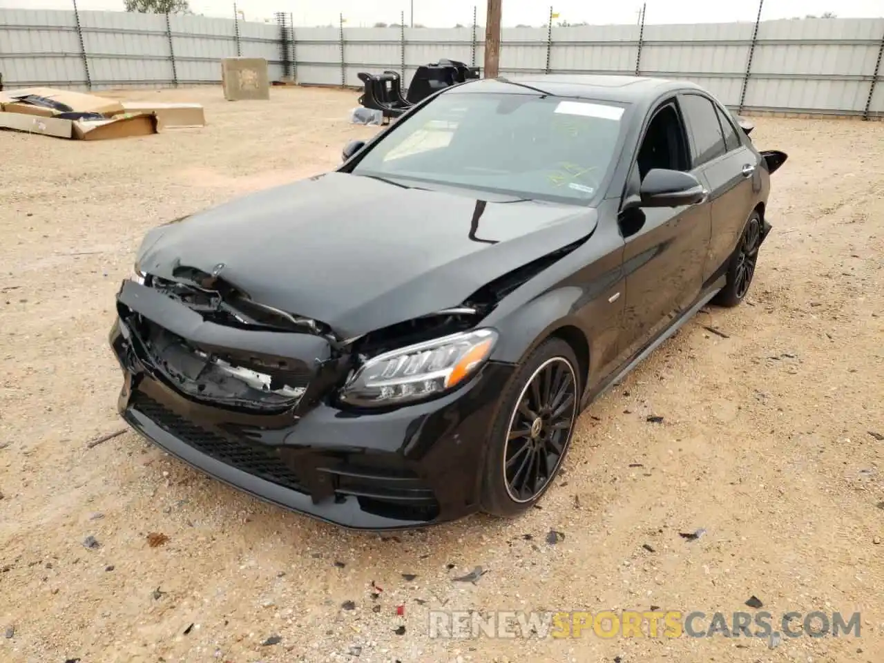 2 Photograph of a damaged car W1KWF8DB7MR612643 MERCEDES-BENZ C-CLASS 2021