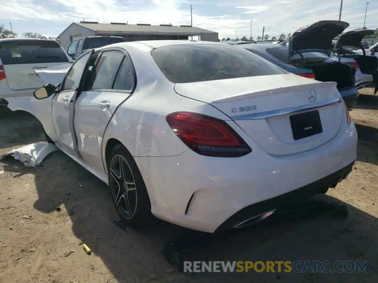 3 Photograph of a damaged car W1KWF8DB7MR615008 MERCEDES-BENZ C-CLASS 2021