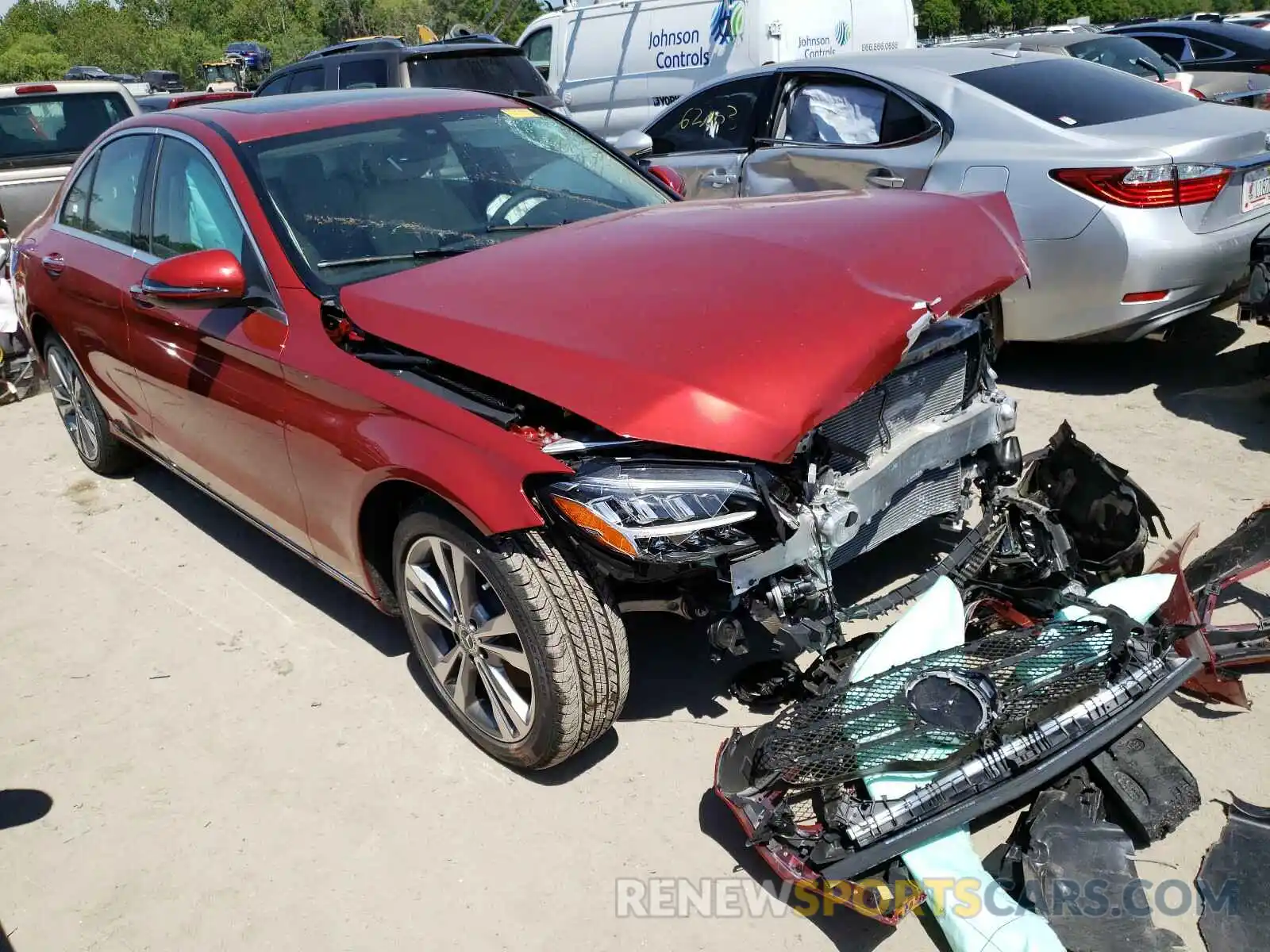 1 Photograph of a damaged car W1KWF8DB7MR616207 MERCEDES-BENZ C CLASS 2021