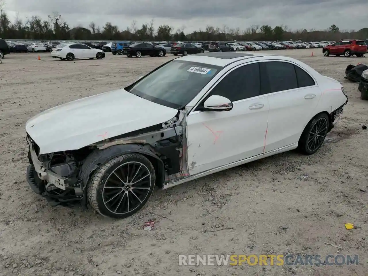 1 Photograph of a damaged car W1KWF8DB7MR616420 MERCEDES-BENZ C-CLASS 2021