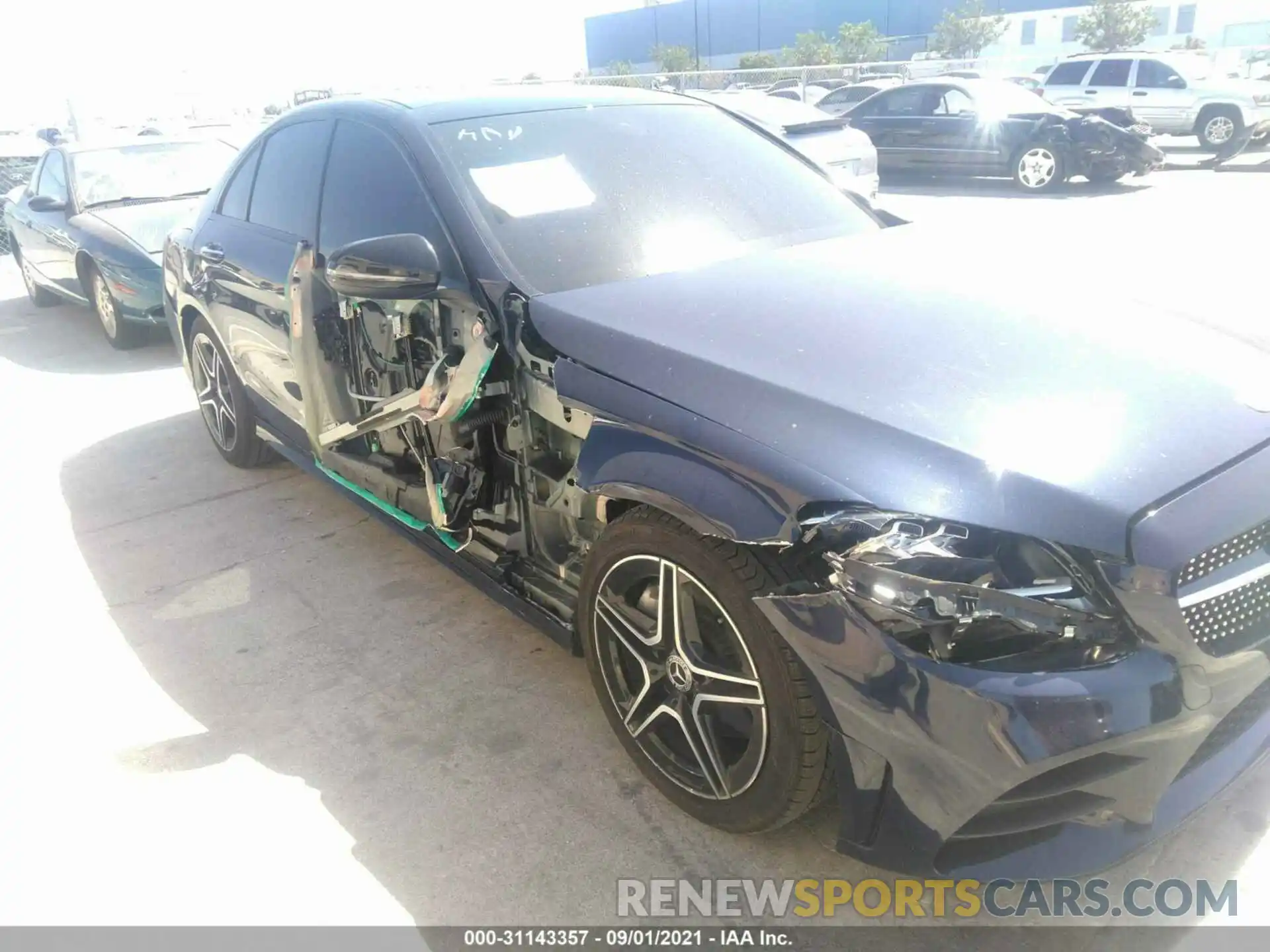 6 Photograph of a damaged car W1KWF8DB7MR616613 MERCEDES-BENZ C-CLASS 2021