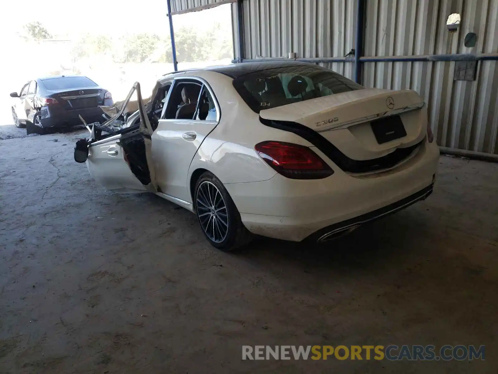 3 Photograph of a damaged car W1KWF8DB7MR617079 MERCEDES-BENZ C-CLASS 2021