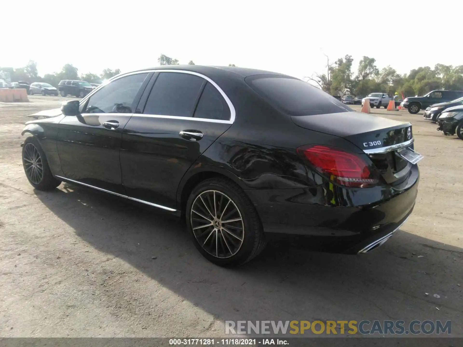 3 Photograph of a damaged car W1KWF8DB7MR622332 MERCEDES-BENZ C-CLASS 2021