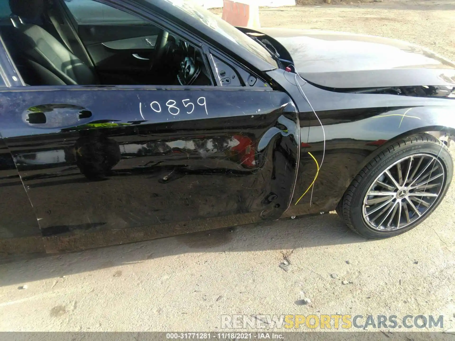 6 Photograph of a damaged car W1KWF8DB7MR622332 MERCEDES-BENZ C-CLASS 2021