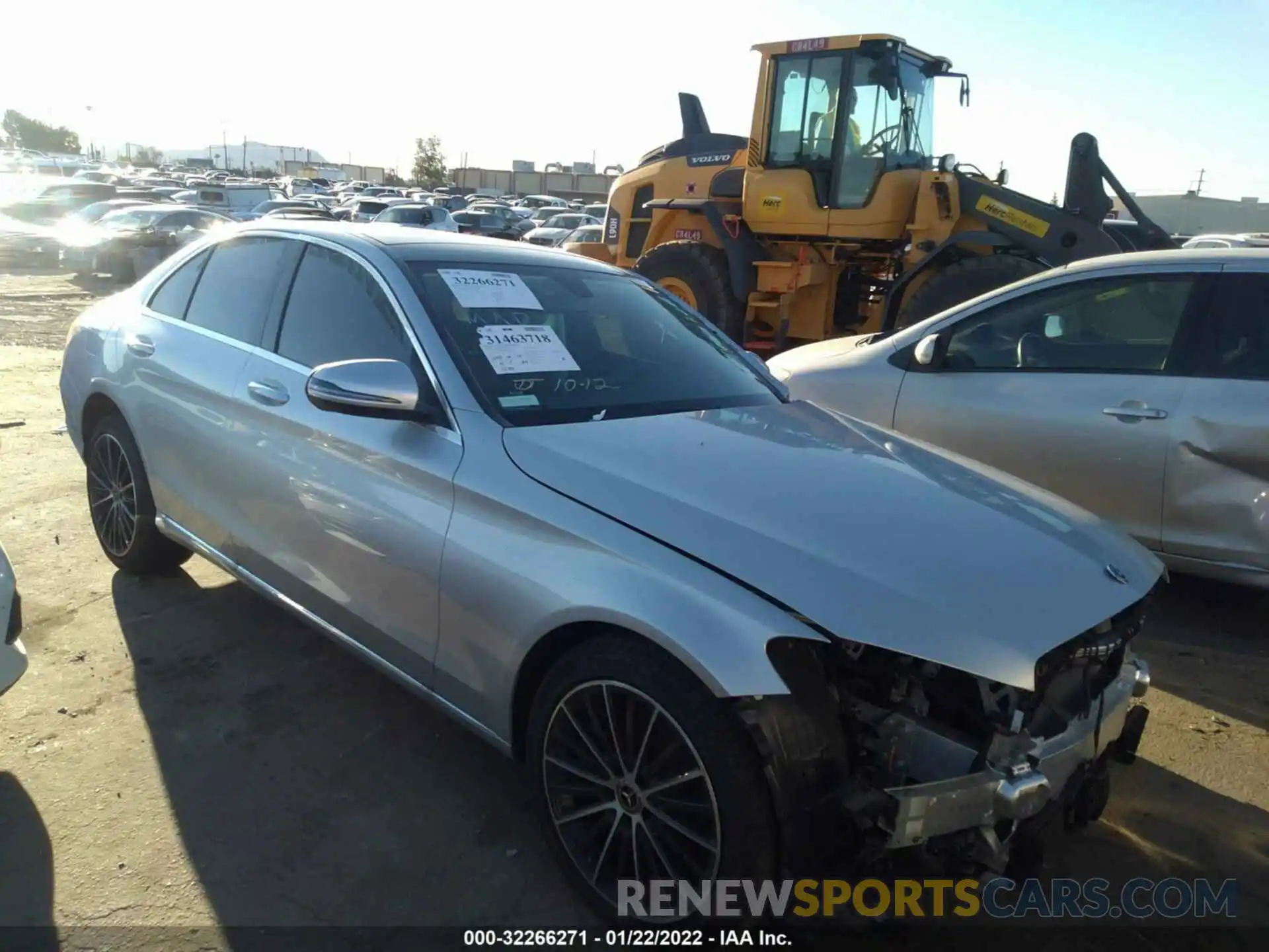 1 Photograph of a damaged car W1KWF8DB7MR625974 MERCEDES-BENZ C-CLASS 2021