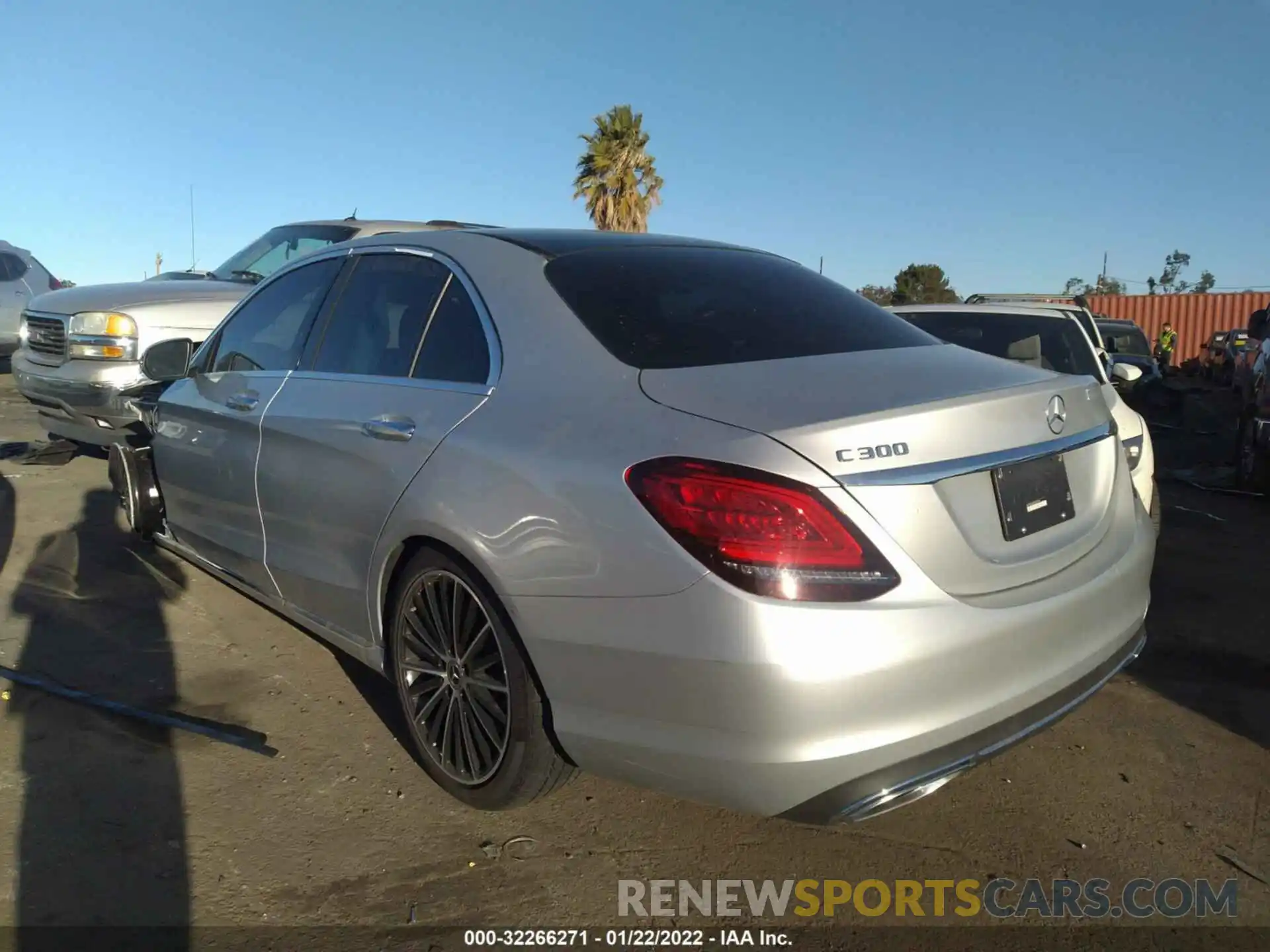 3 Photograph of a damaged car W1KWF8DB7MR625974 MERCEDES-BENZ C-CLASS 2021