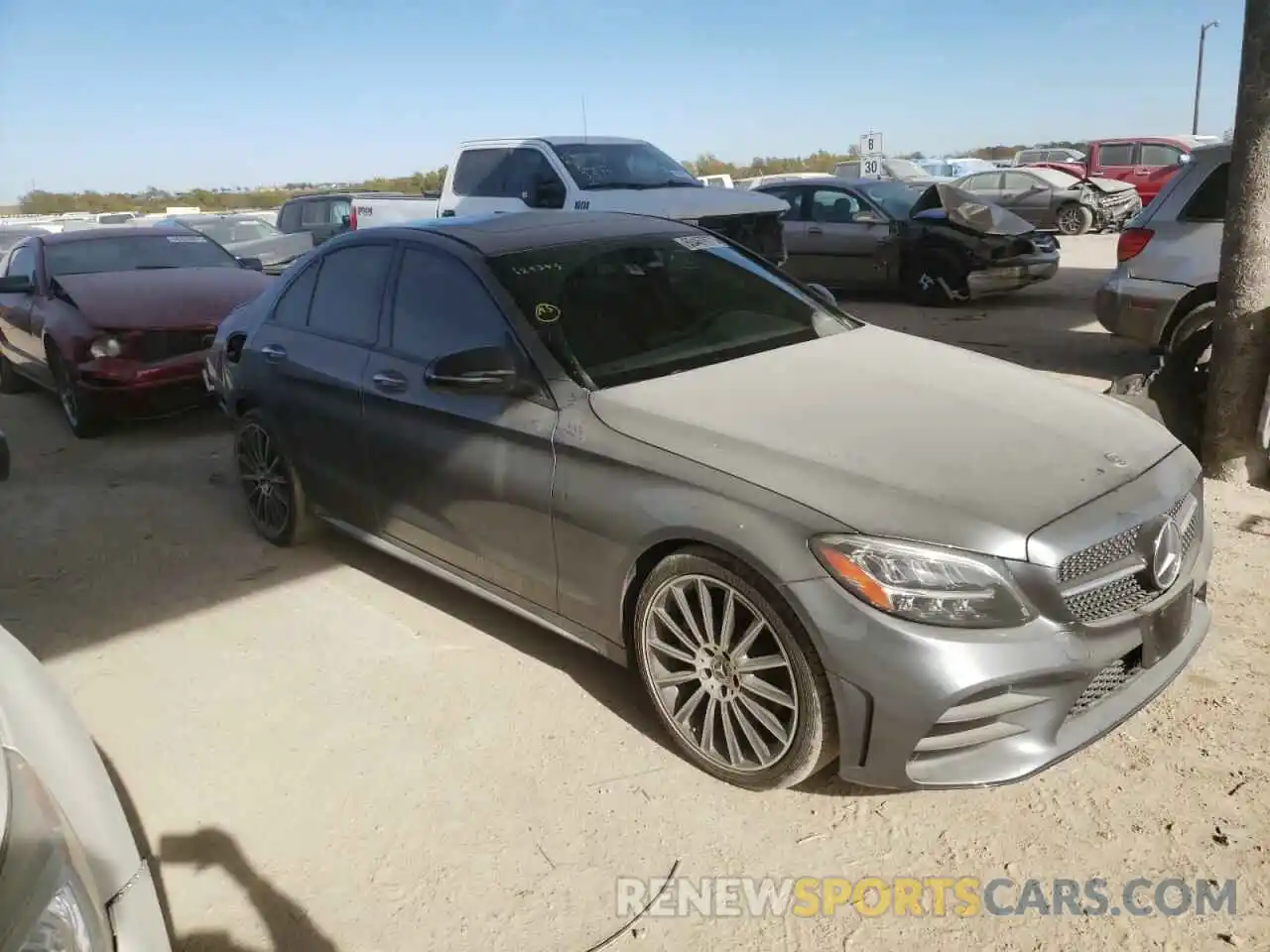 1 Photograph of a damaged car W1KWF8DB7MR629345 MERCEDES-BENZ C-CLASS 2021