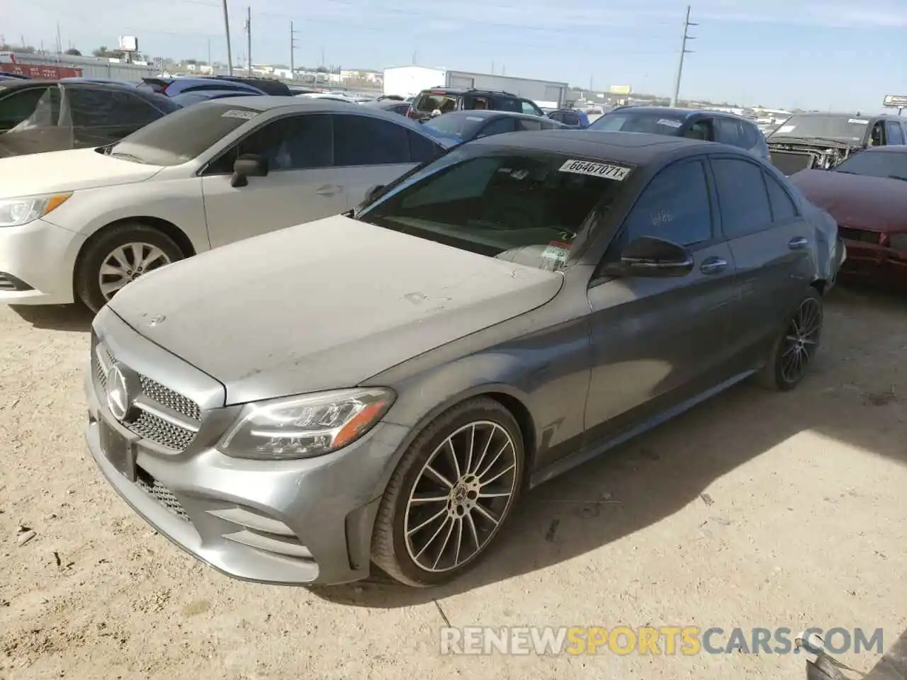 2 Photograph of a damaged car W1KWF8DB7MR629345 MERCEDES-BENZ C-CLASS 2021