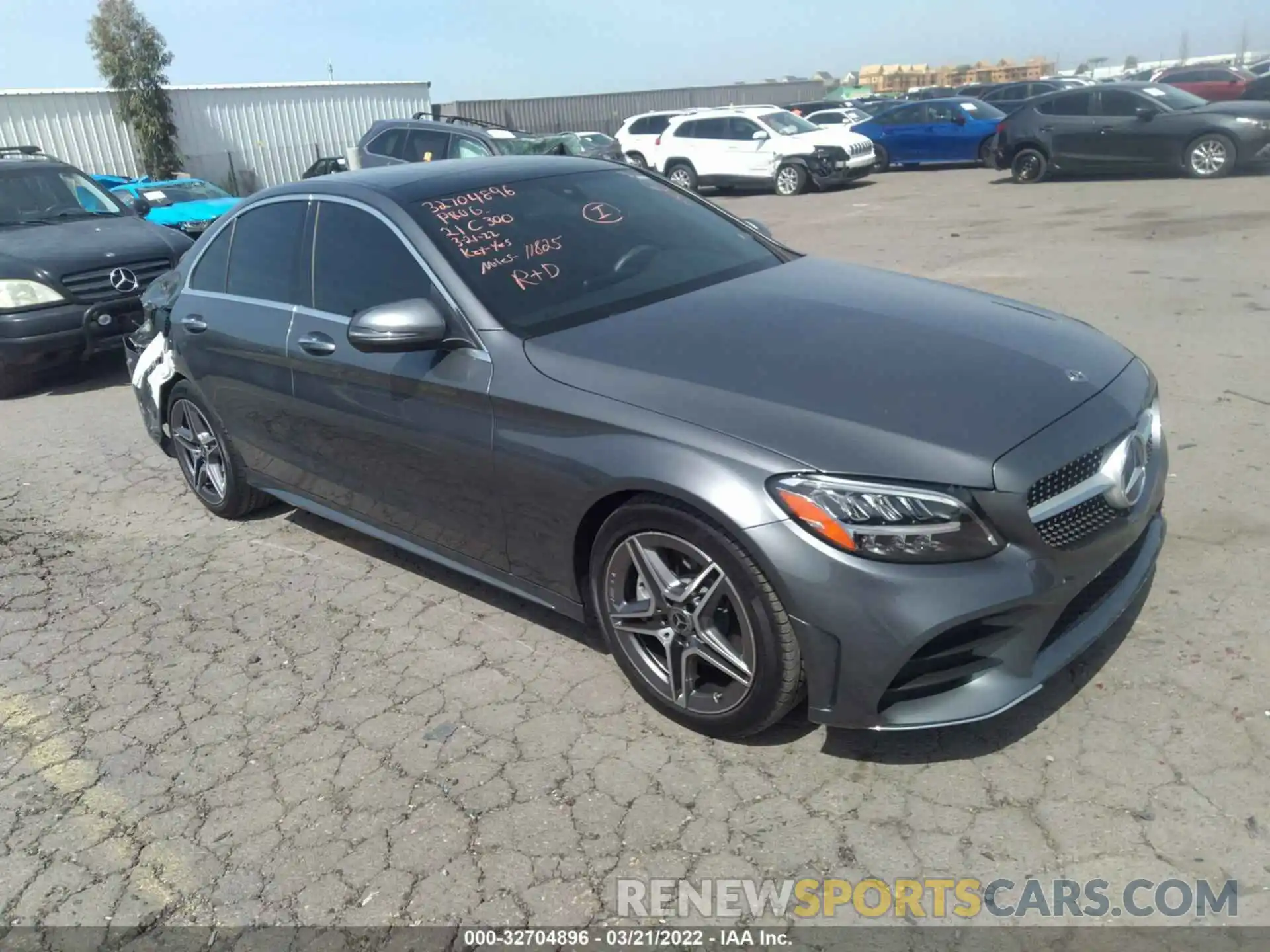 1 Photograph of a damaged car W1KWF8DB7MR632116 MERCEDES-BENZ C-CLASS 2021