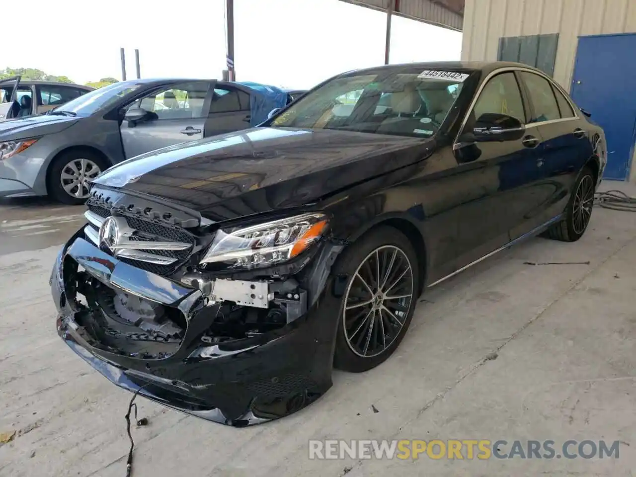 2 Photograph of a damaged car W1KWF8DB7MR640071 MERCEDES-BENZ C-CLASS 2021