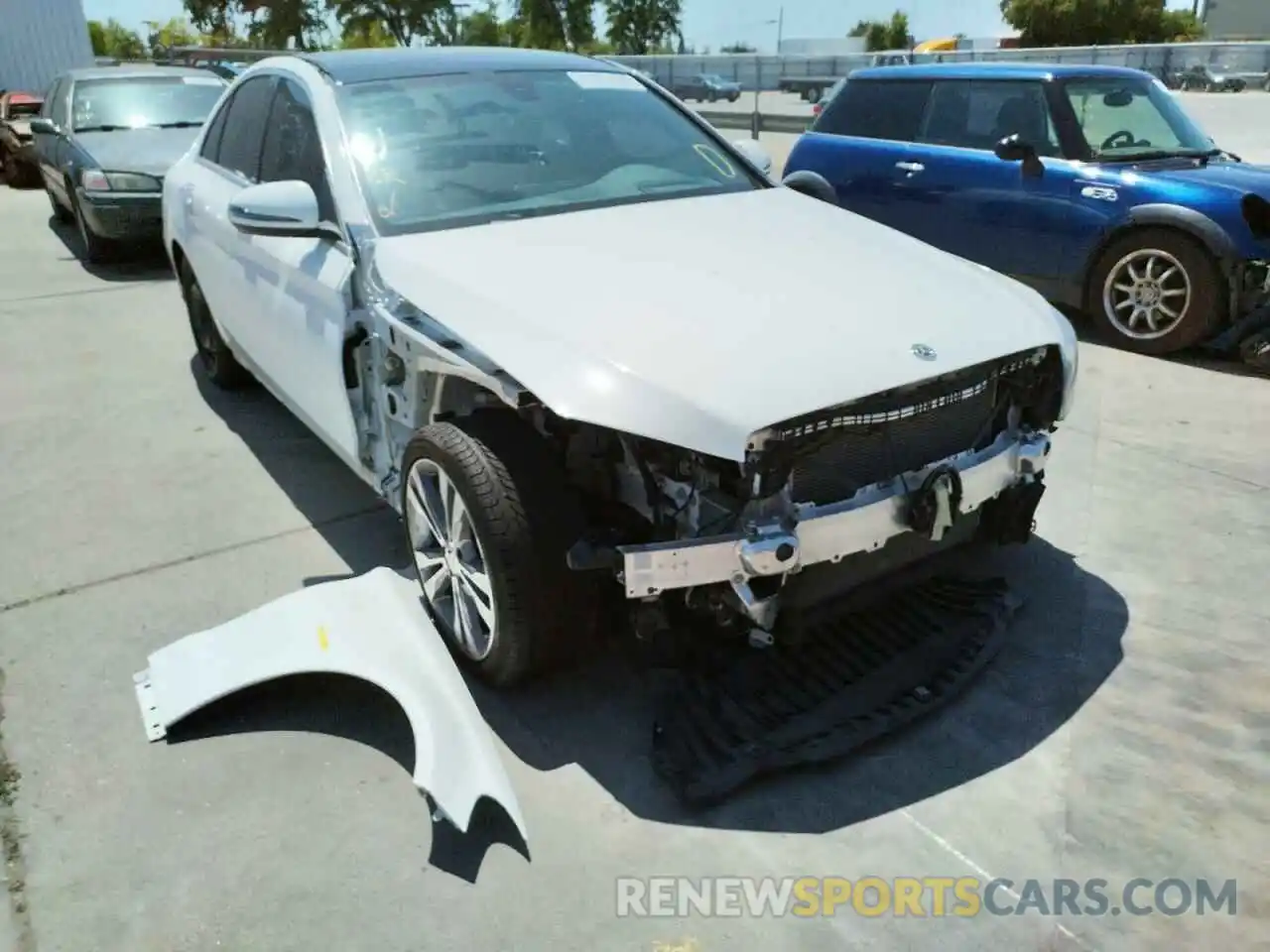 1 Photograph of a damaged car W1KWF8DB7MR643696 MERCEDES-BENZ C-CLASS 2021