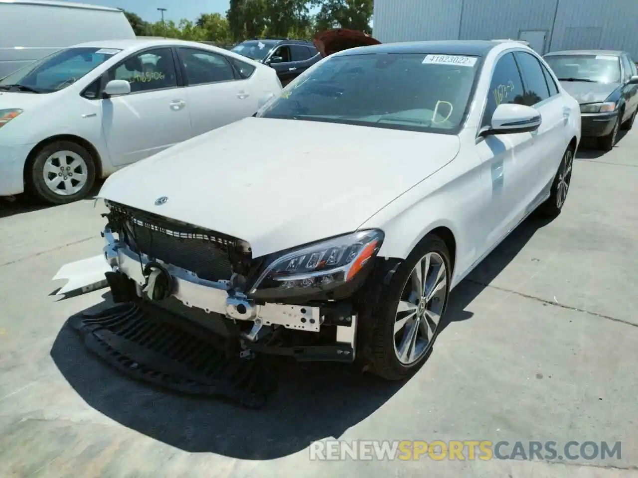 2 Photograph of a damaged car W1KWF8DB7MR643696 MERCEDES-BENZ C-CLASS 2021