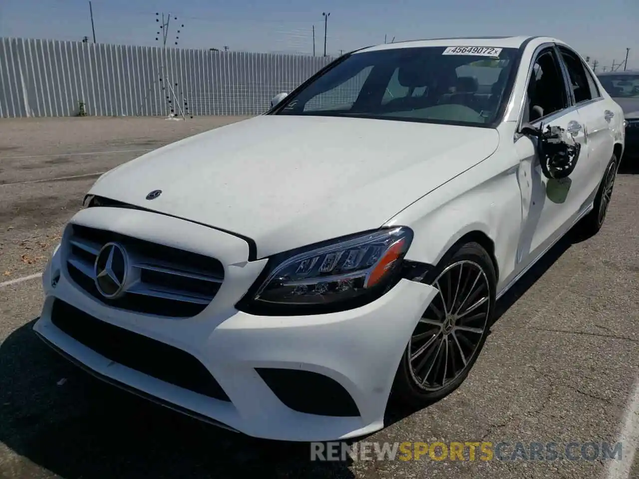 2 Photograph of a damaged car W1KWF8DB7MR644654 MERCEDES-BENZ C-CLASS 2021