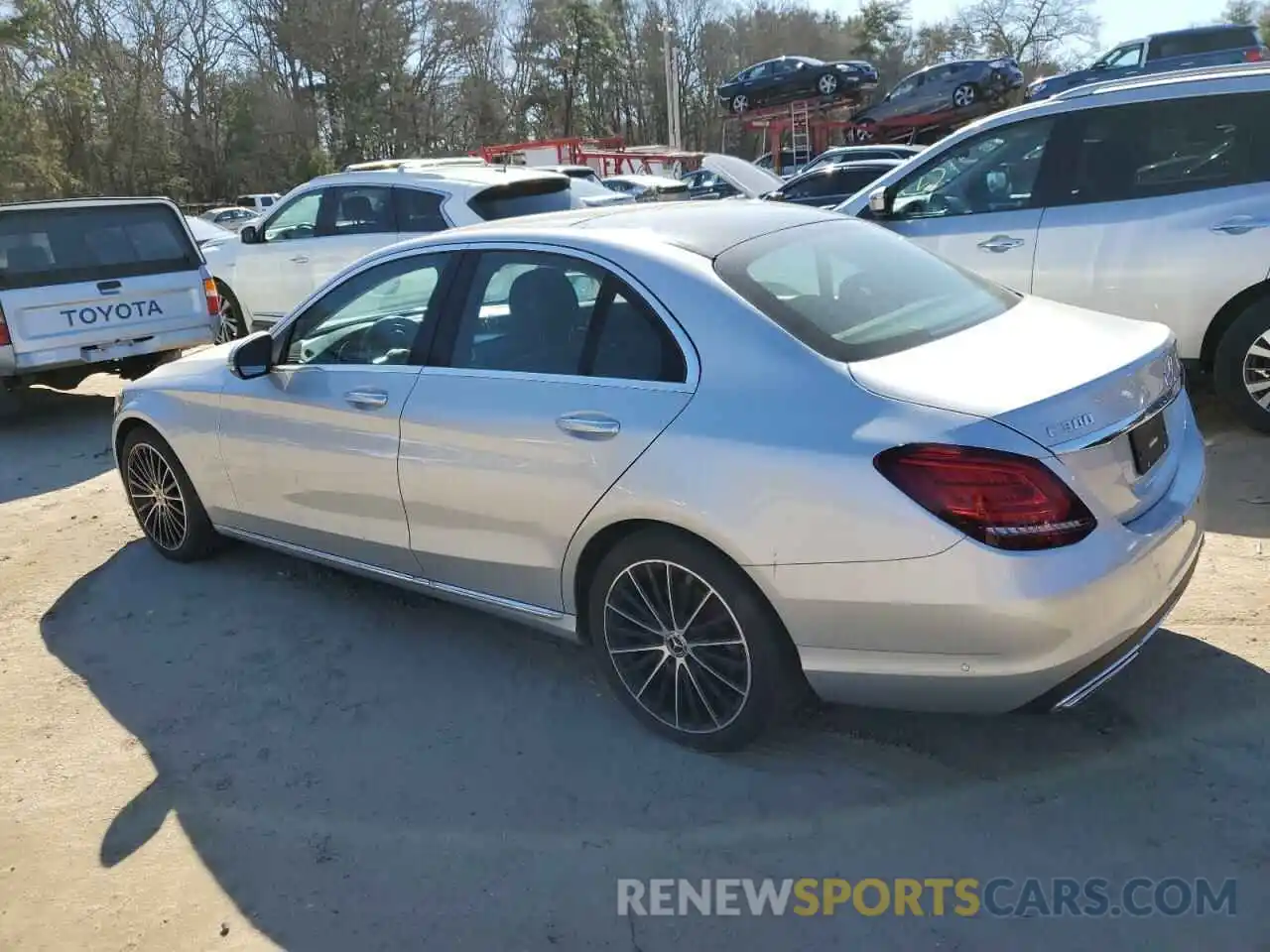 2 Photograph of a damaged car W1KWF8DB7MR646078 MERCEDES-BENZ C-CLASS 2021