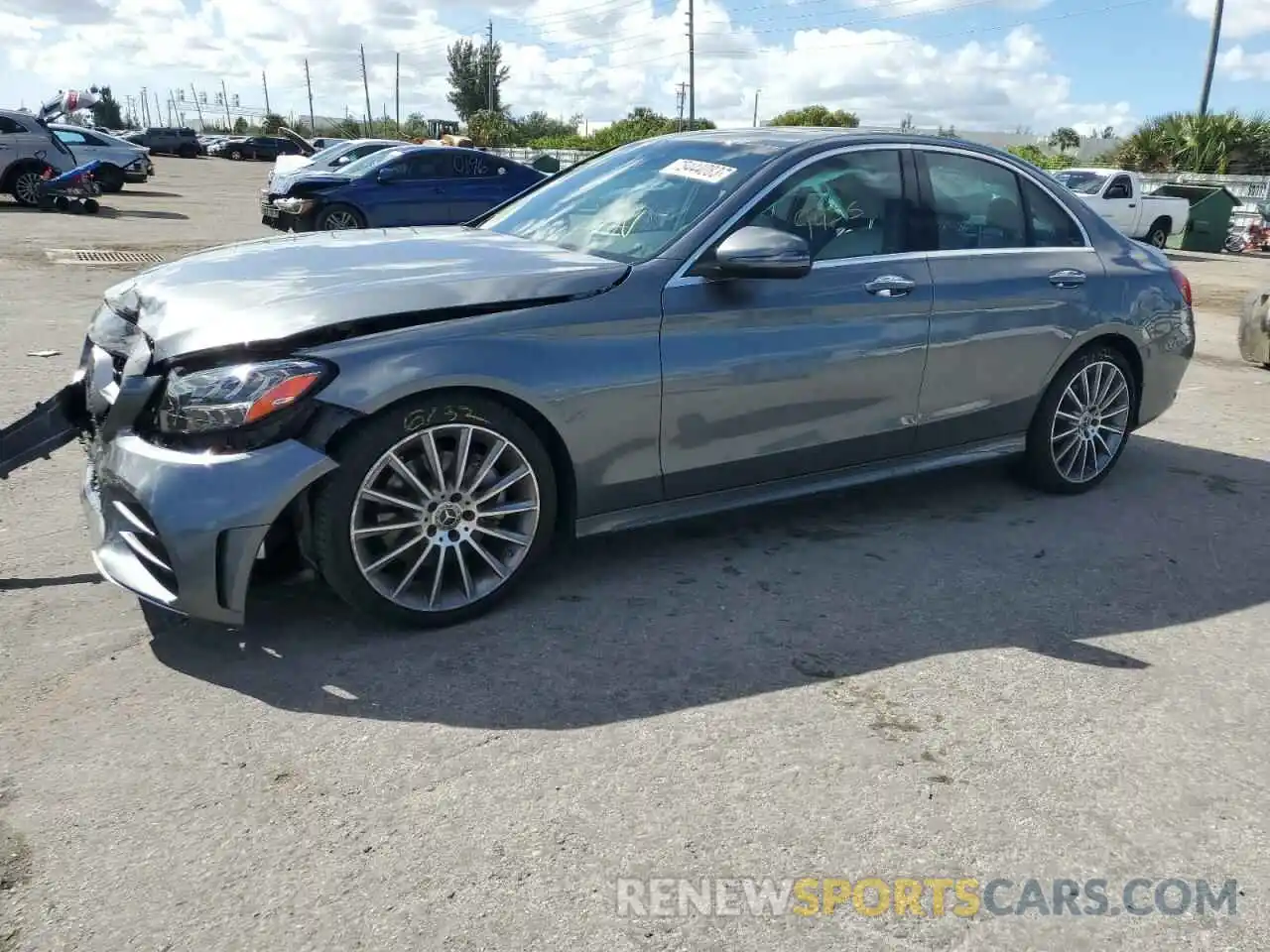 1 Photograph of a damaged car W1KWF8DB7MR651975 MERCEDES-BENZ C-CLASS 2021