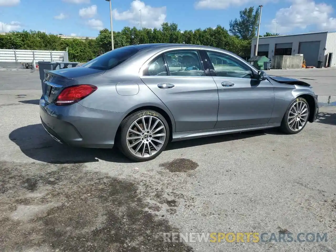 3 Photograph of a damaged car W1KWF8DB7MR651975 MERCEDES-BENZ C-CLASS 2021