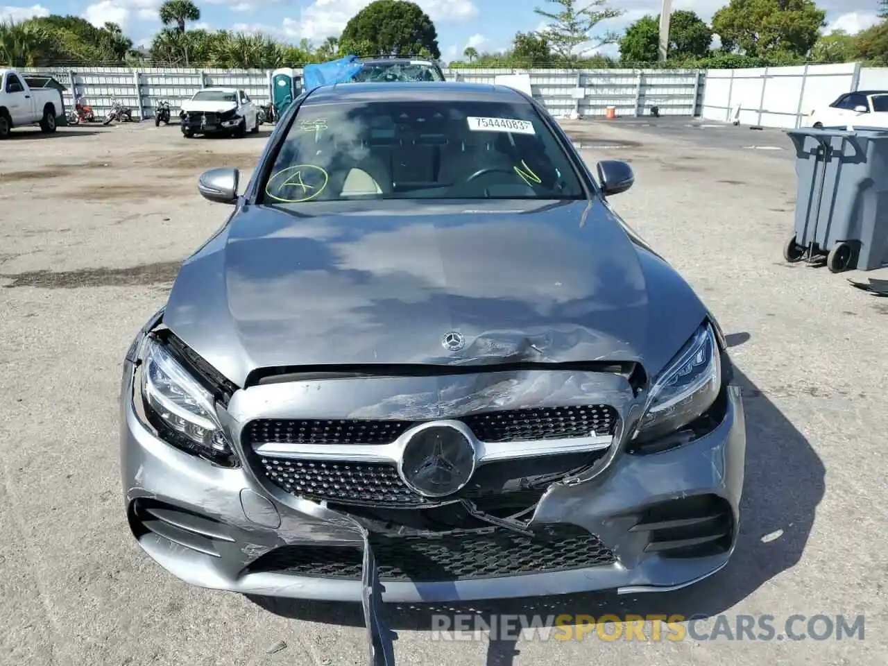 5 Photograph of a damaged car W1KWF8DB7MR651975 MERCEDES-BENZ C-CLASS 2021