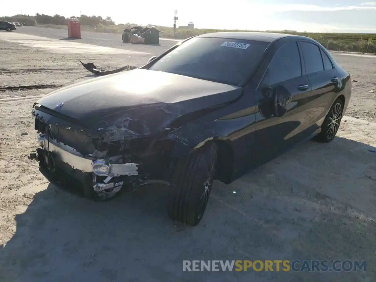 2 Photograph of a damaged car W1KWF8DB7MR652351 MERCEDES-BENZ C-CLASS 2021