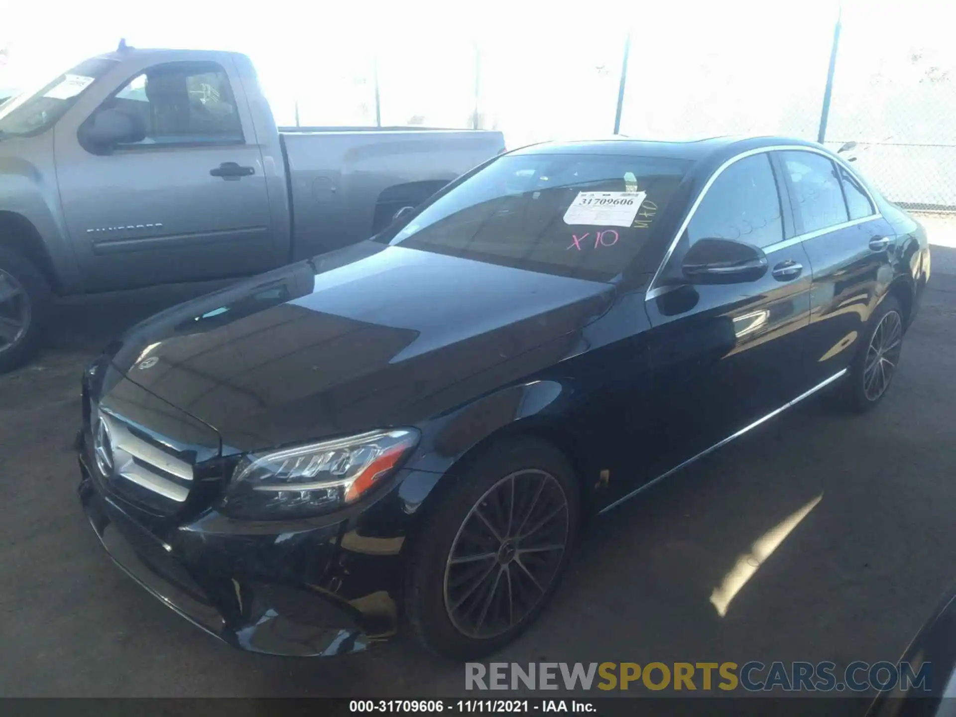 2 Photograph of a damaged car W1KWF8DB8MR621013 MERCEDES-BENZ C-CLASS 2021