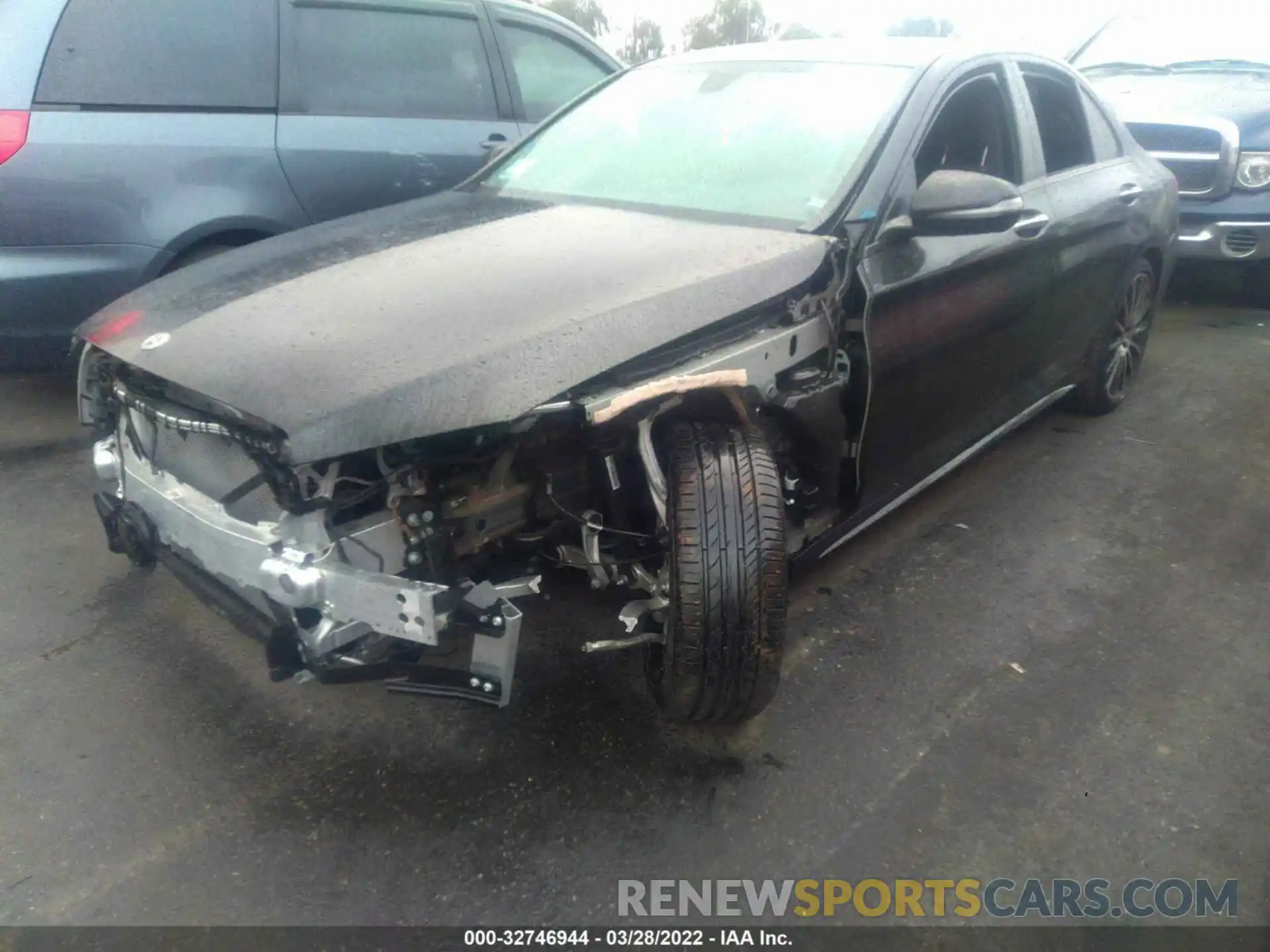 2 Photograph of a damaged car W1KWF8DB8MR639527 MERCEDES-BENZ C-CLASS 2021