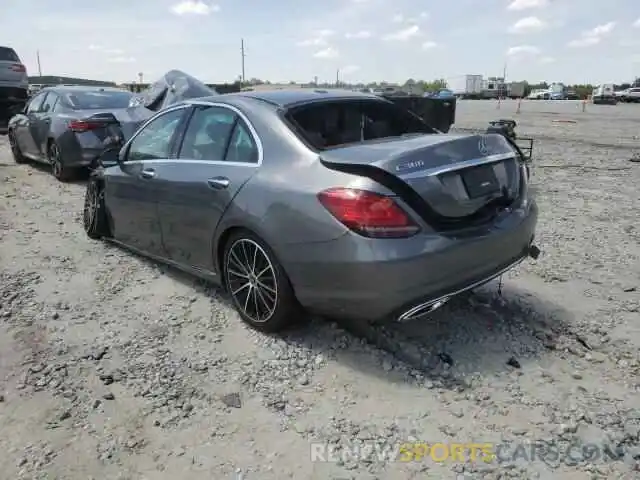 3 Photograph of a damaged car W1KWF8DB8MR640516 MERCEDES-BENZ C-CLASS 2021