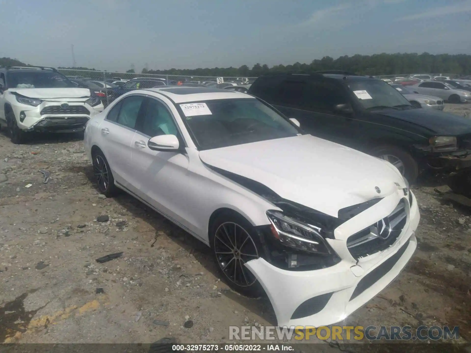 1 Photograph of a damaged car W1KWF8DB8MR644369 MERCEDES-BENZ C-CLASS 2021