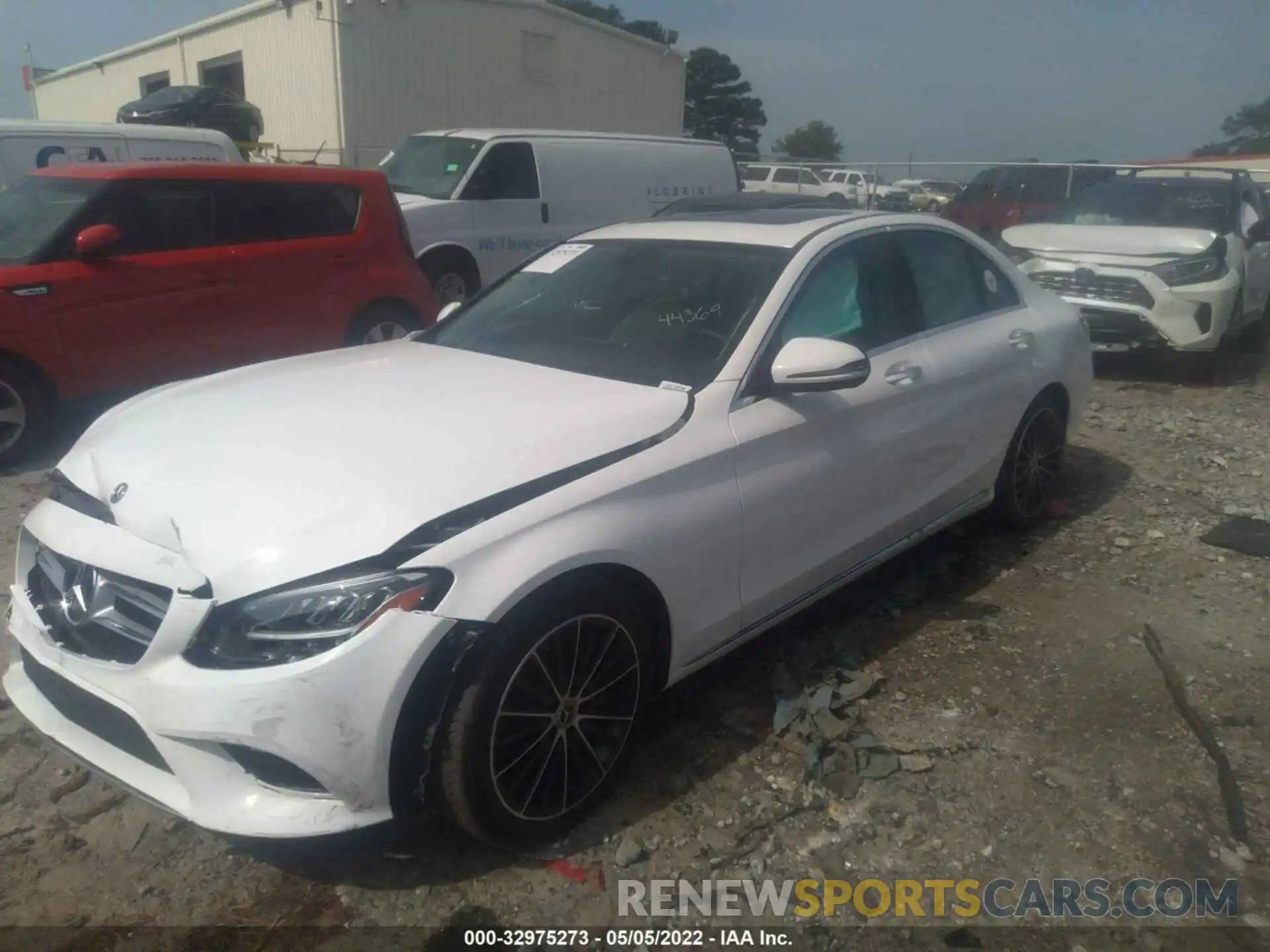 2 Photograph of a damaged car W1KWF8DB8MR644369 MERCEDES-BENZ C-CLASS 2021