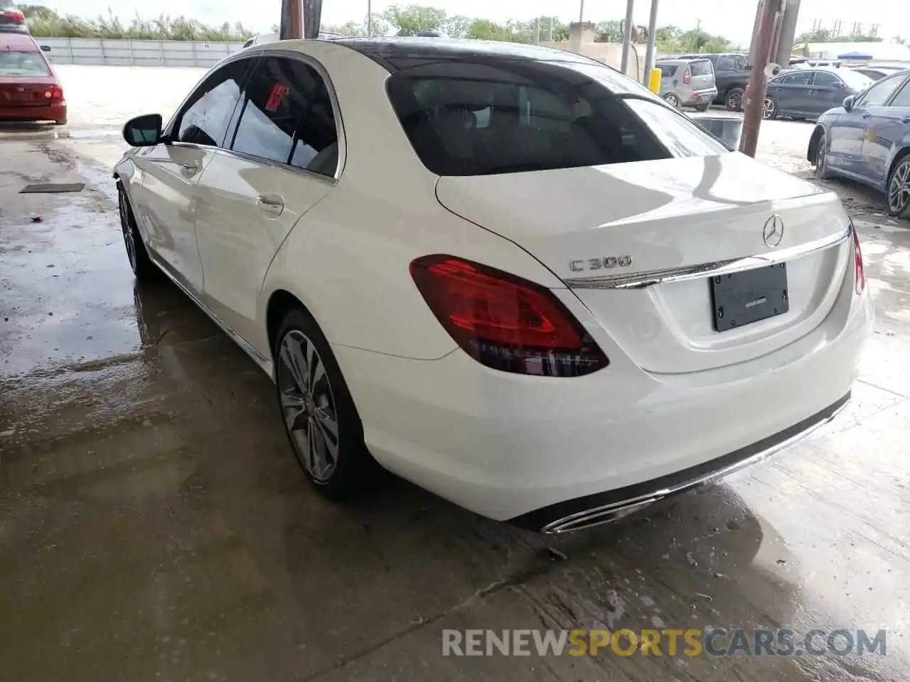 3 Photograph of a damaged car W1KWF8DB8MR645974 MERCEDES-BENZ C-CLASS 2021