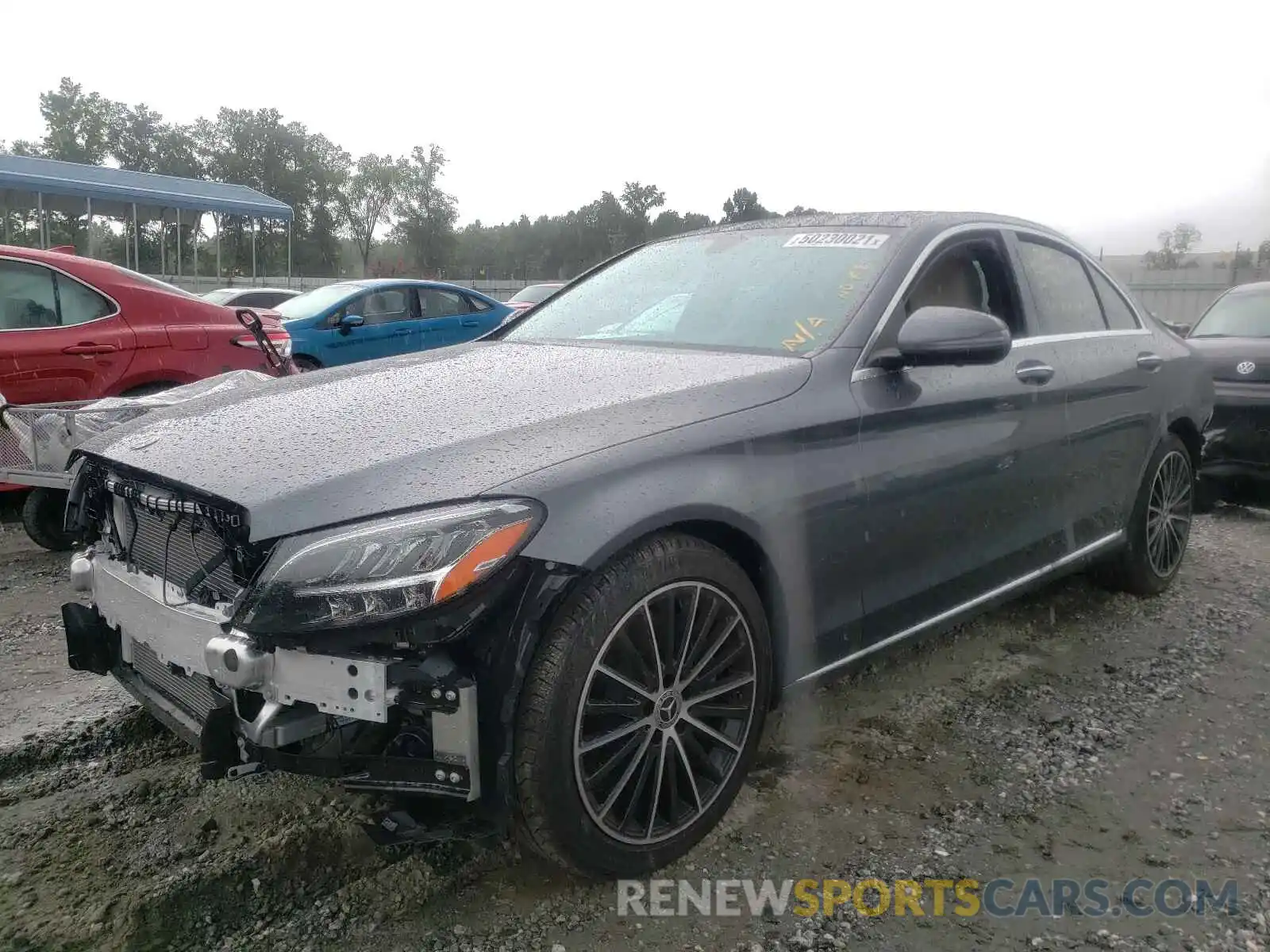 2 Photograph of a damaged car W1KWF8DB9MR614183 MERCEDES-BENZ C-CLASS 2021