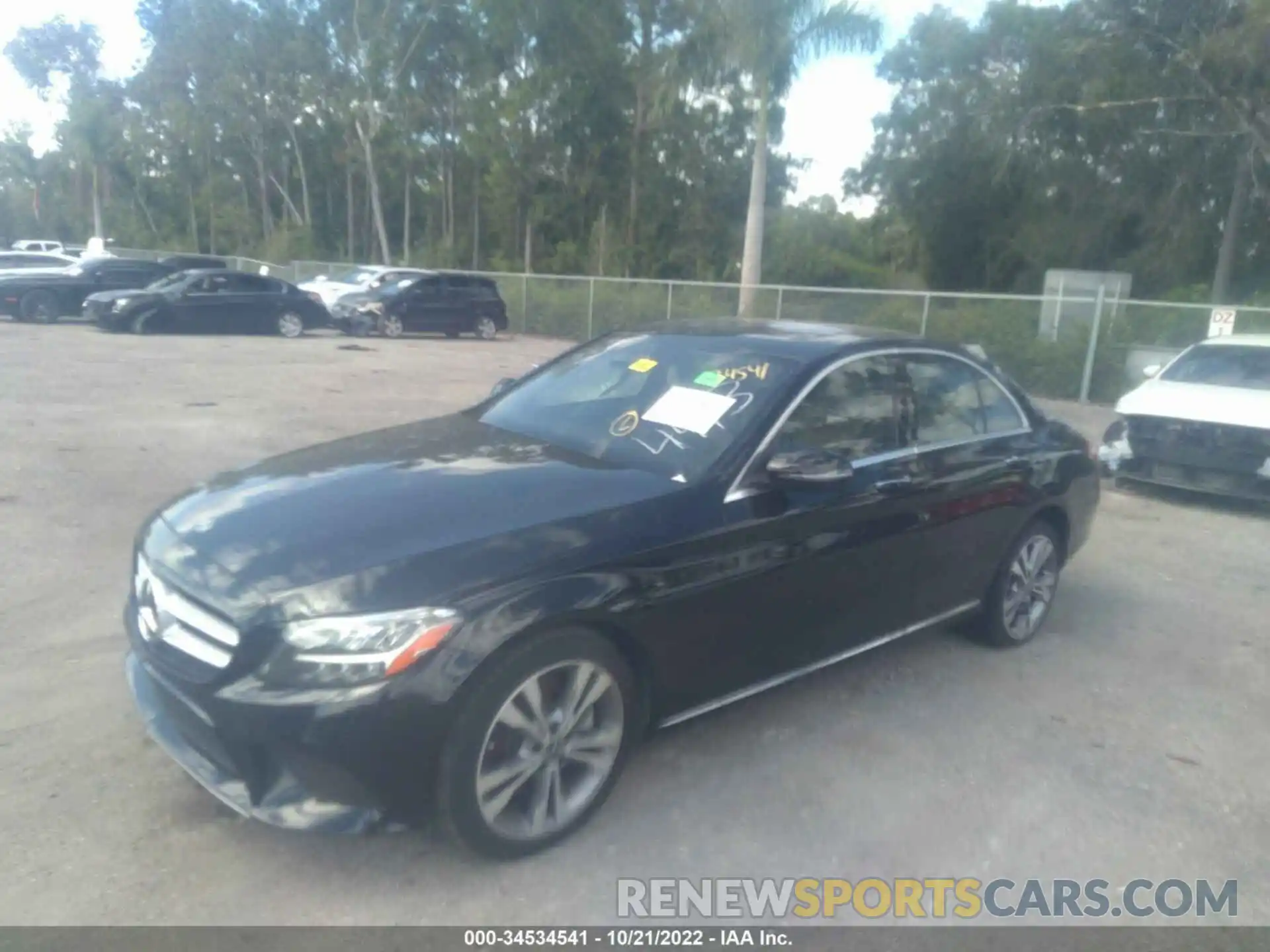 2 Photograph of a damaged car W1KWF8DB9MR614443 MERCEDES-BENZ C-CLASS 2021