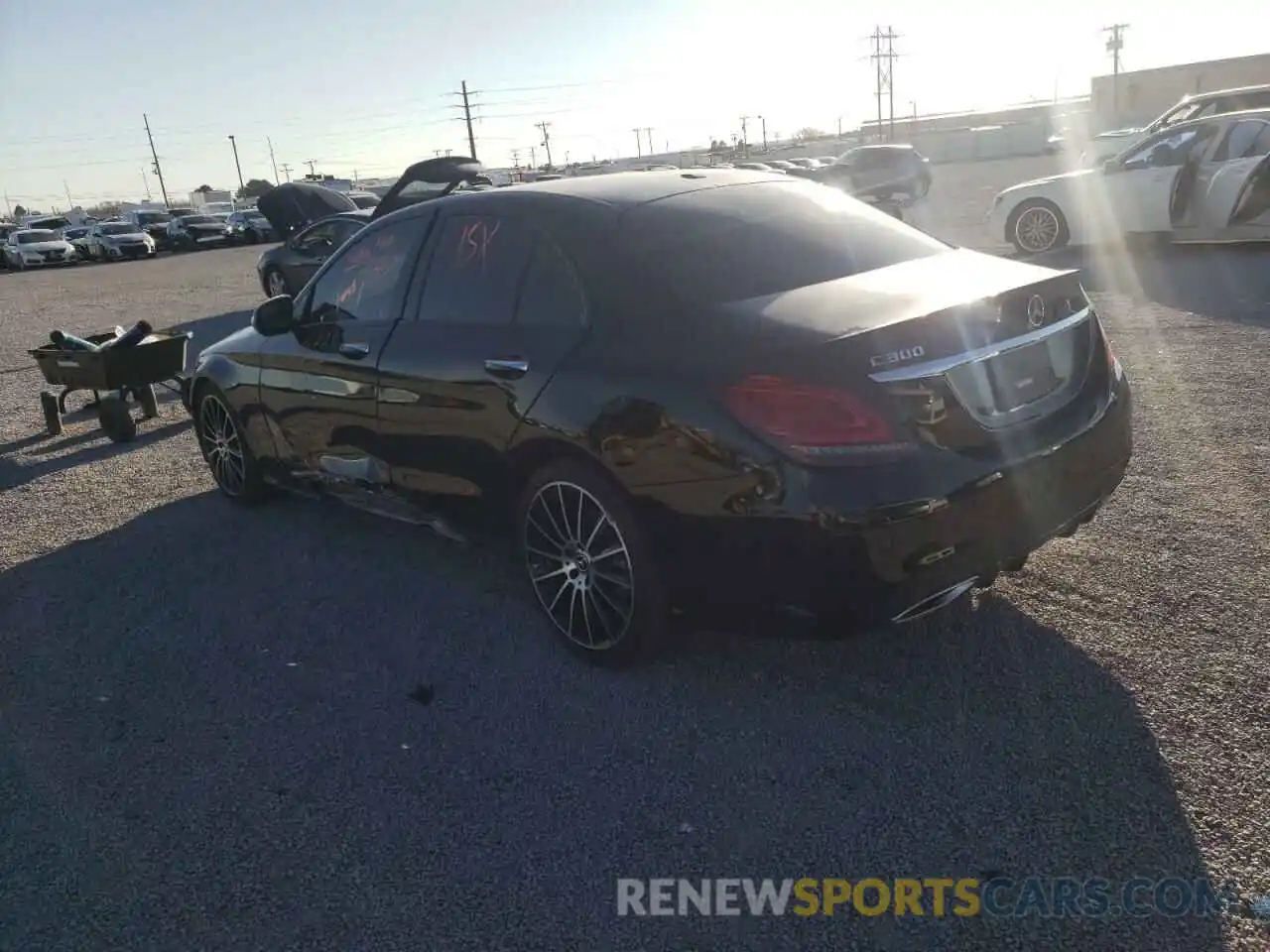 3 Photograph of a damaged car W1KWF8DB9MR617133 MERCEDES-BENZ C-CLASS 2021