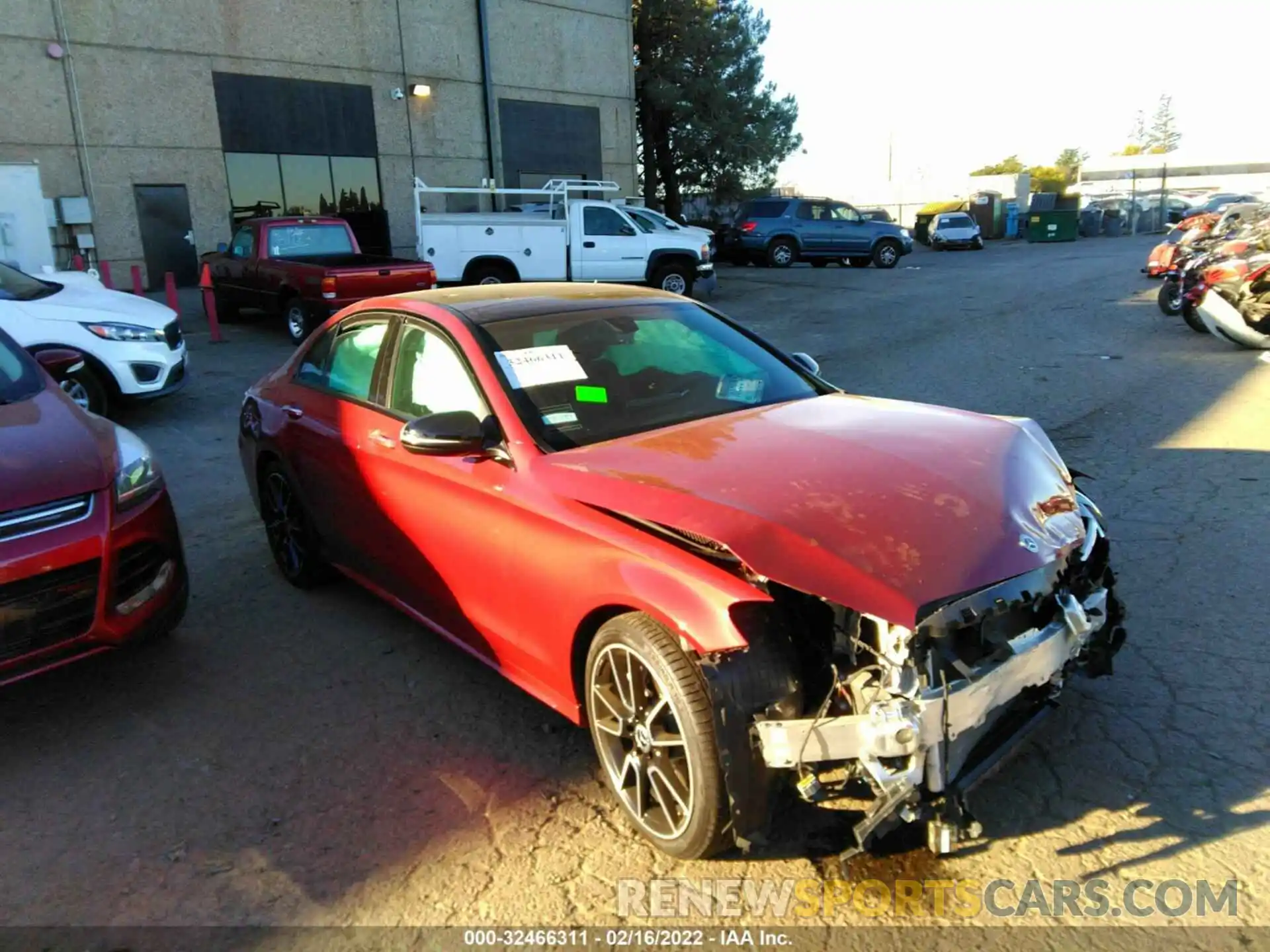 1 Photograph of a damaged car W1KWF8DB9MR620243 MERCEDES-BENZ C-CLASS 2021