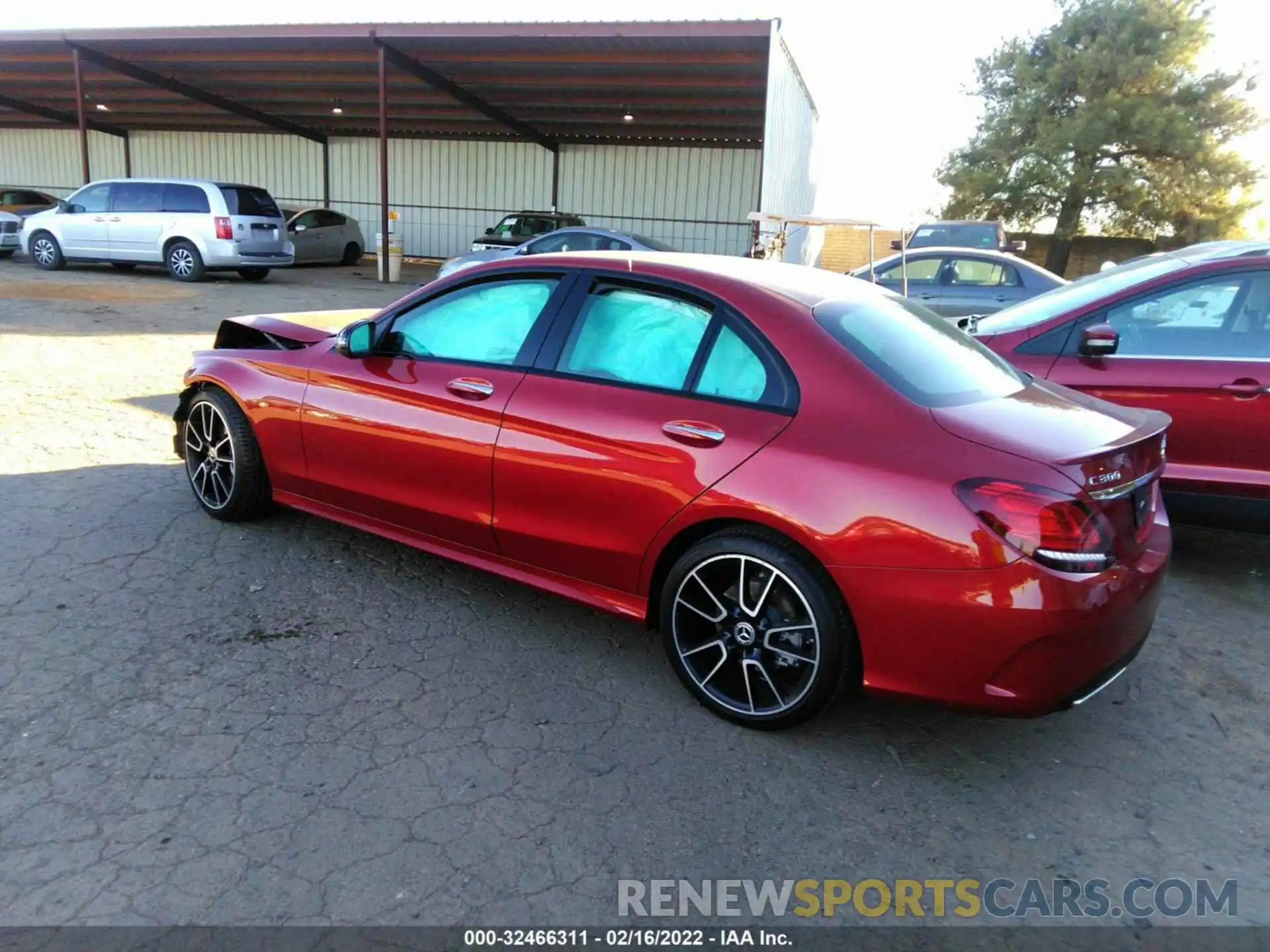 3 Photograph of a damaged car W1KWF8DB9MR620243 MERCEDES-BENZ C-CLASS 2021