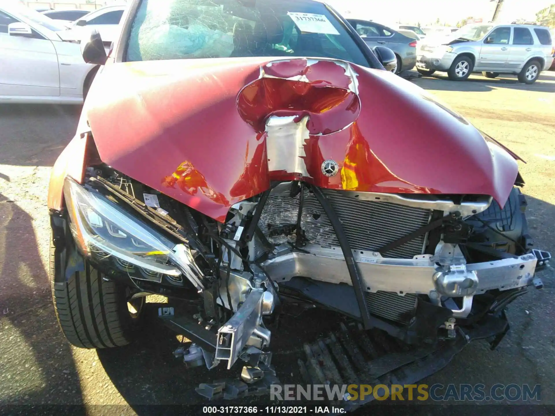 6 Photograph of a damaged car W1KWF8DB9MR625541 MERCEDES-BENZ C-CLASS 2021