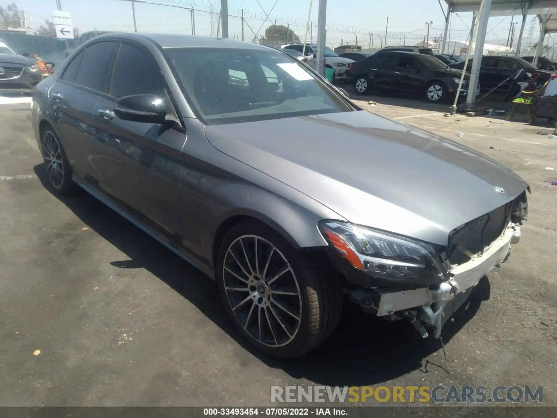 1 Photograph of a damaged car W1KWF8DB9MR635972 MERCEDES-BENZ C-CLASS 2021