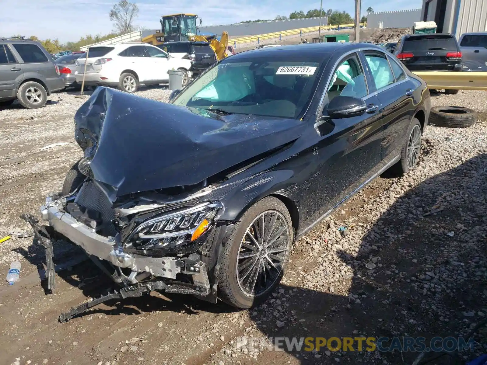 2 Photograph of a damaged car W1KWF8DB9MR645109 MERCEDES-BENZ C-CLASS 2021