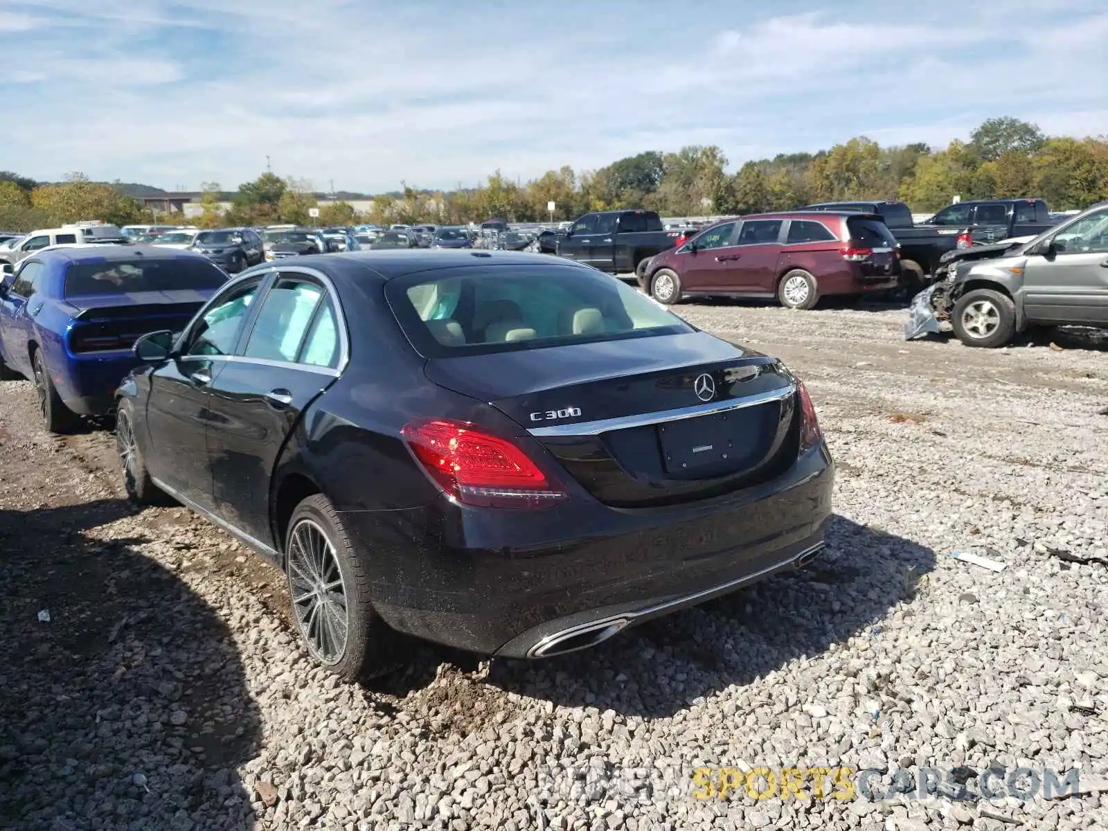 3 Photograph of a damaged car W1KWF8DB9MR645109 MERCEDES-BENZ C-CLASS 2021