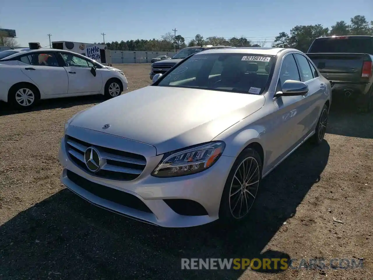 2 Photograph of a damaged car W1KWF8DB9MR645675 MERCEDES-BENZ C-CLASS 2021