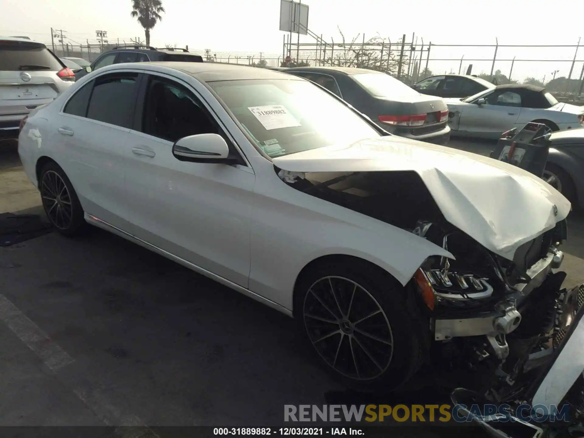 1 Photograph of a damaged car W1KWF8DB9MR647670 MERCEDES-BENZ C-CLASS 2021