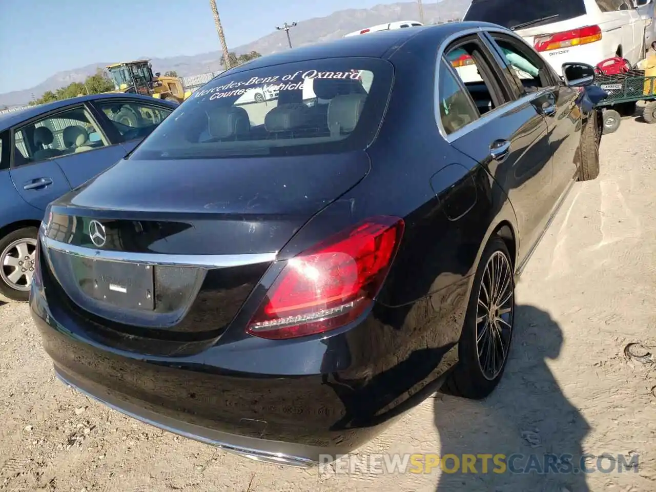 4 Photograph of a damaged car W1KWF8DBXMR637052 MERCEDES-BENZ C-CLASS 2021